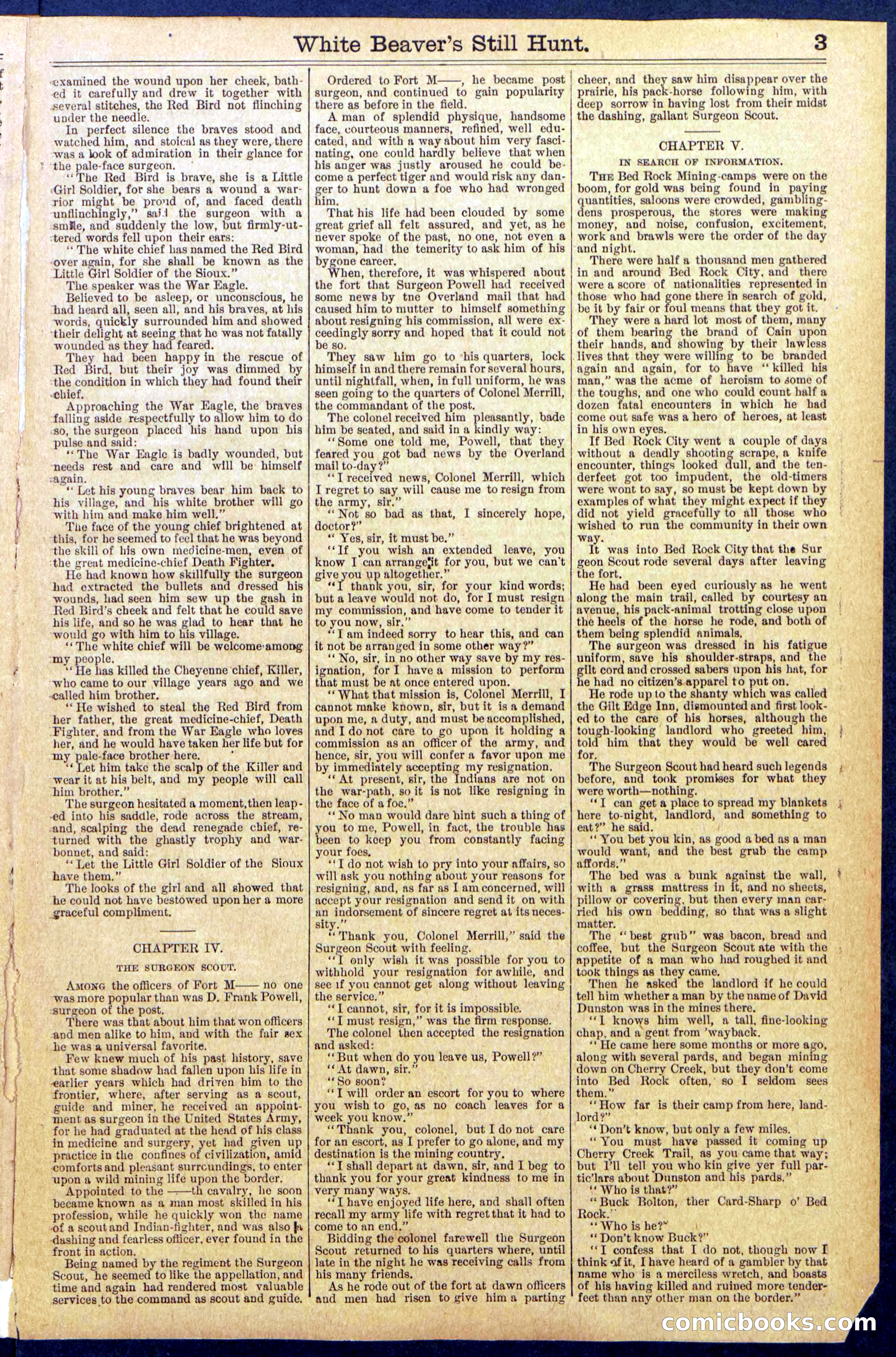 Beadle's Dime Library No. 820 — page 3 of 32