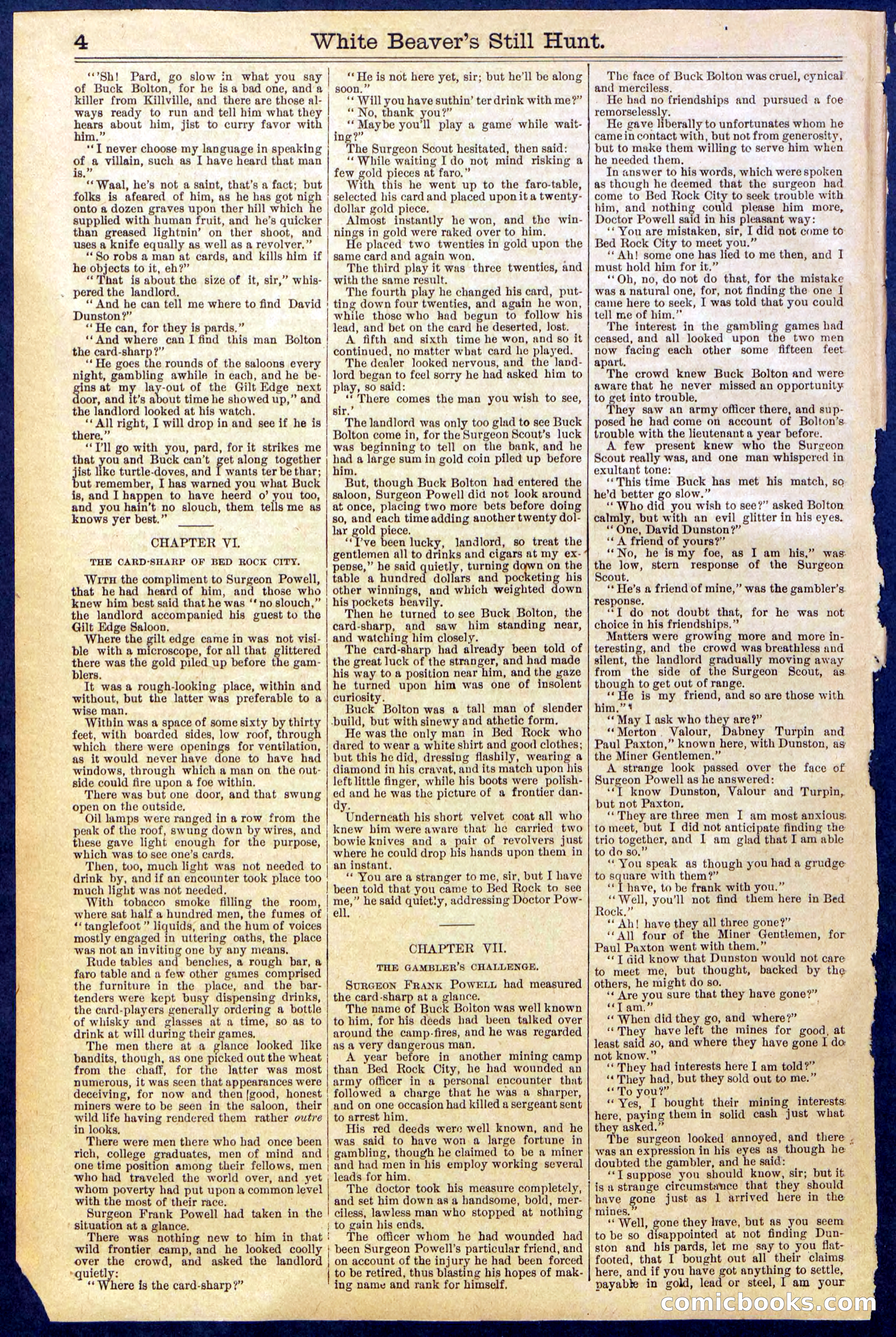 Beadle's Dime Library No. 820 — page 4 of 32