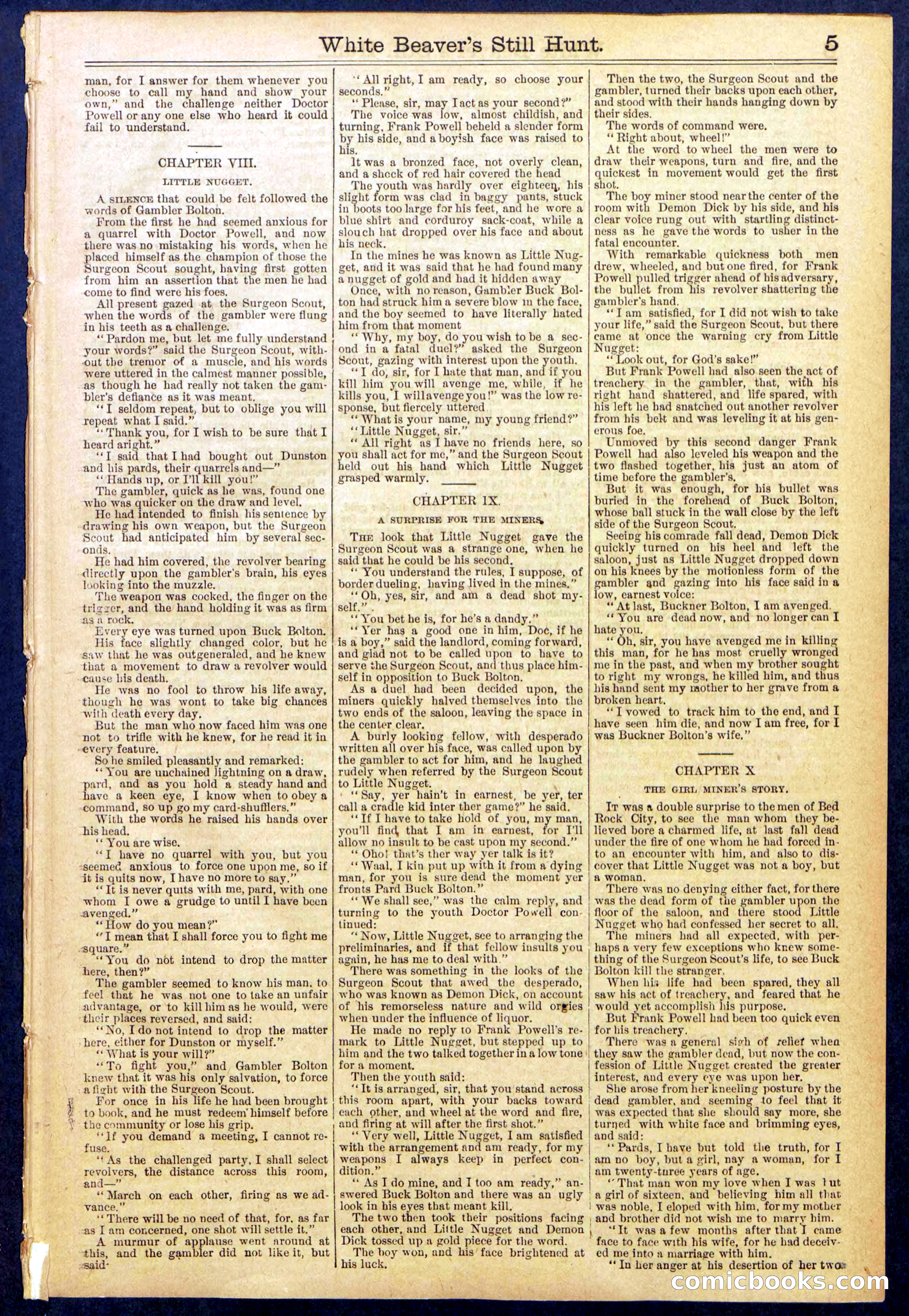 Beadle's Dime Library No. 820 — page 5 of 32