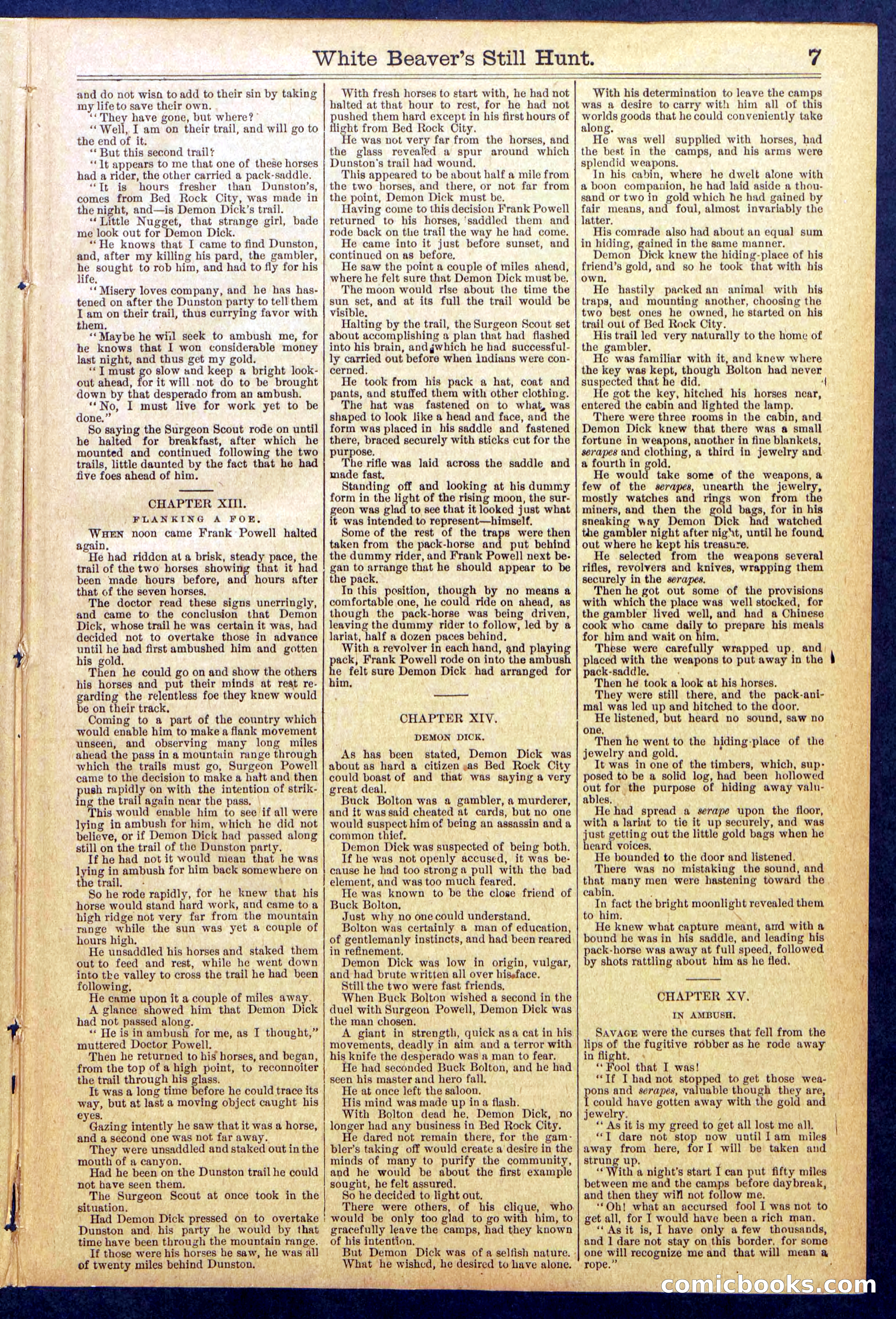 Beadle's Dime Library No. 820 — page 7 of 32