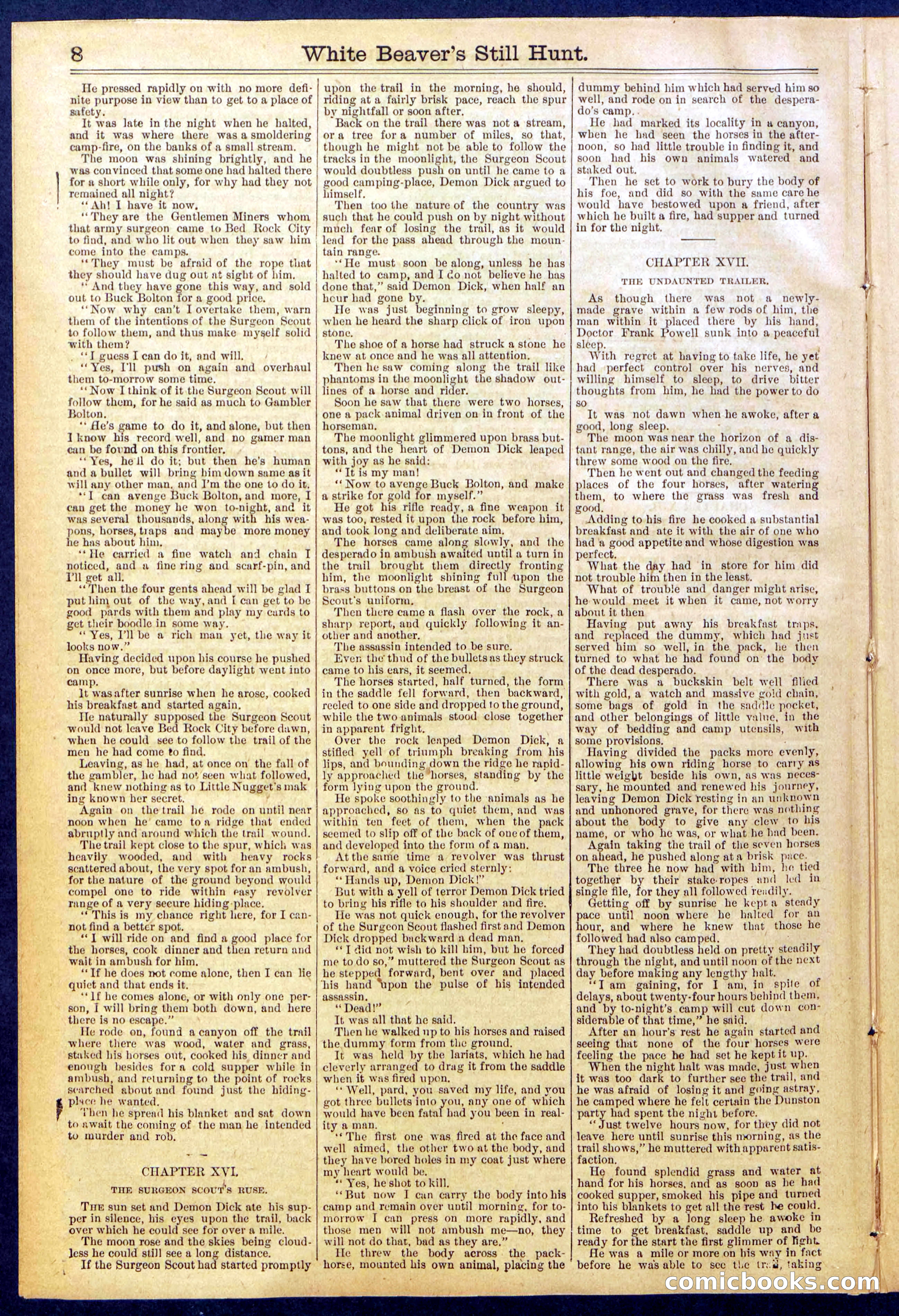 Beadle's Dime Library No. 820 — page 8 of 32