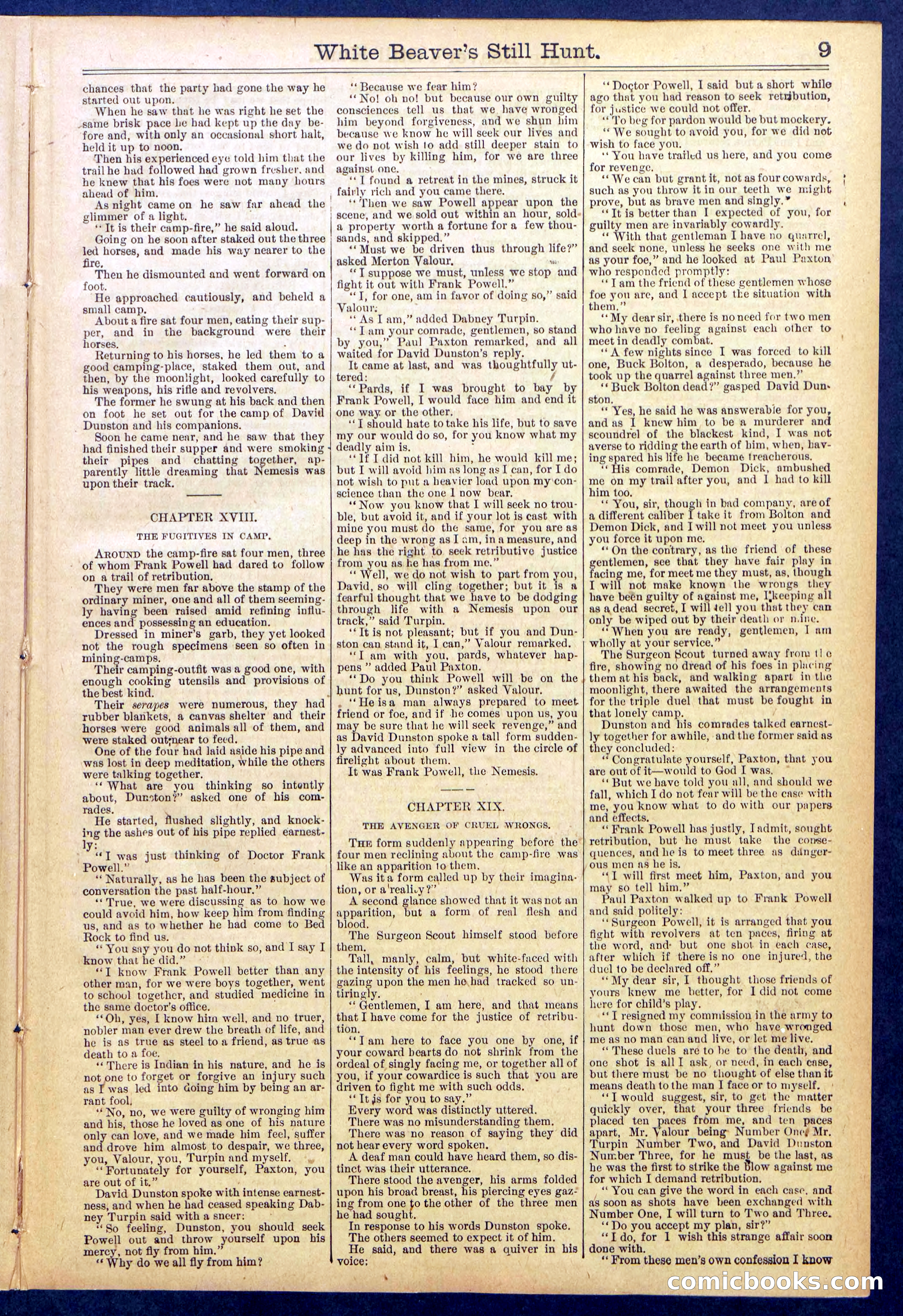 Beadle's Dime Library No. 820 — page 9 of 32