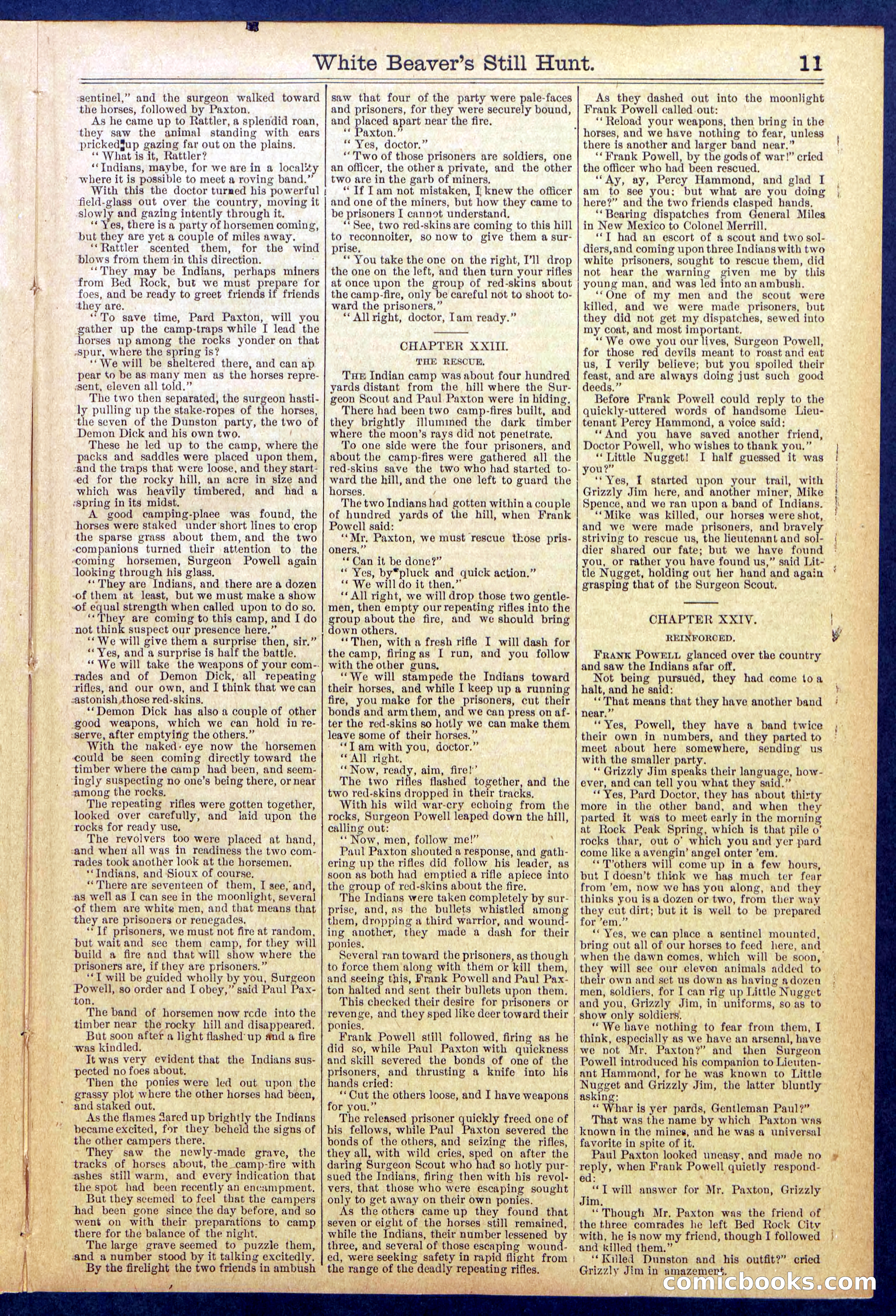 Beadle's Dime Library No. 820 — page 11 of 32