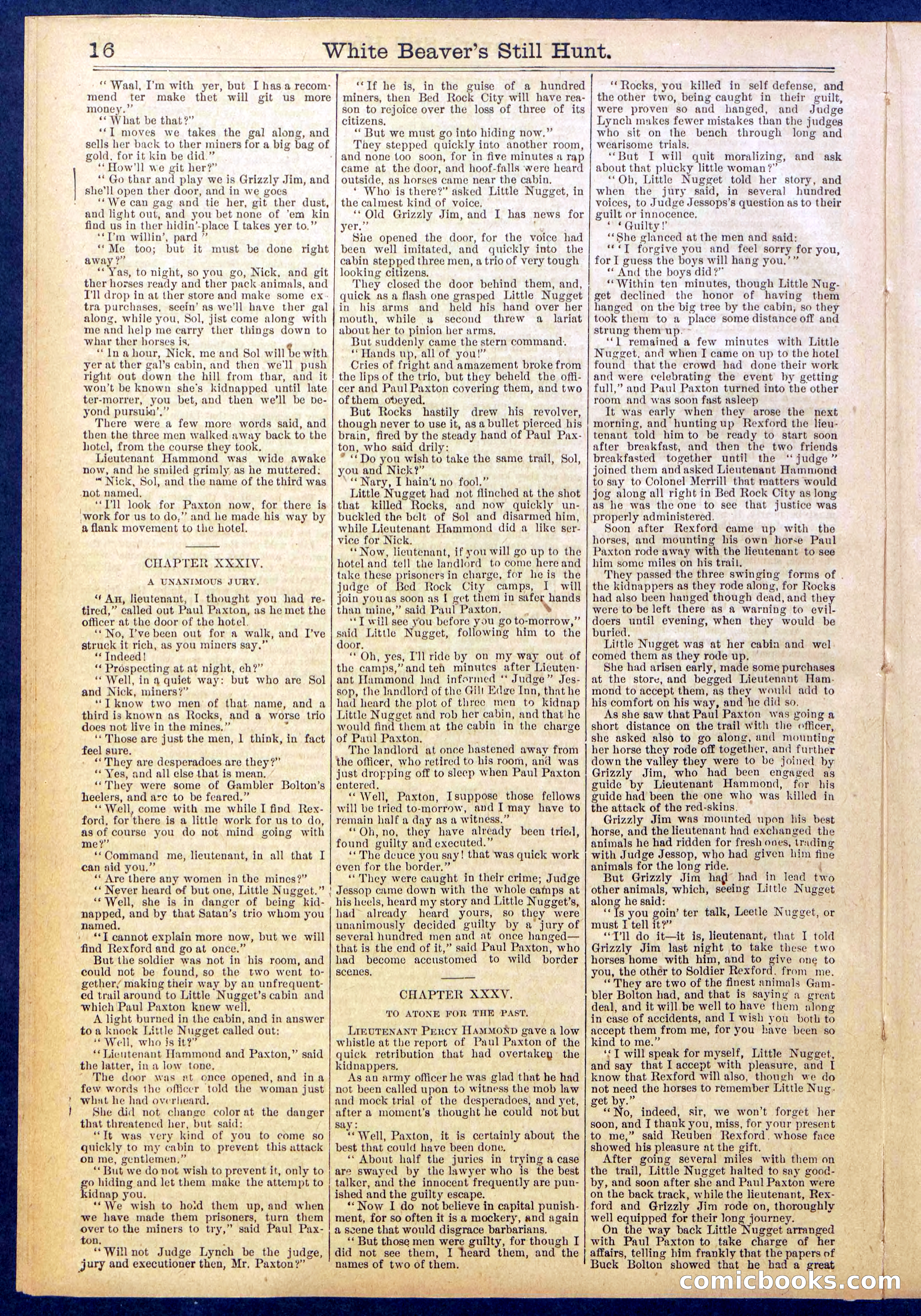 Beadle's Dime Library No. 820 — page 16 of 32