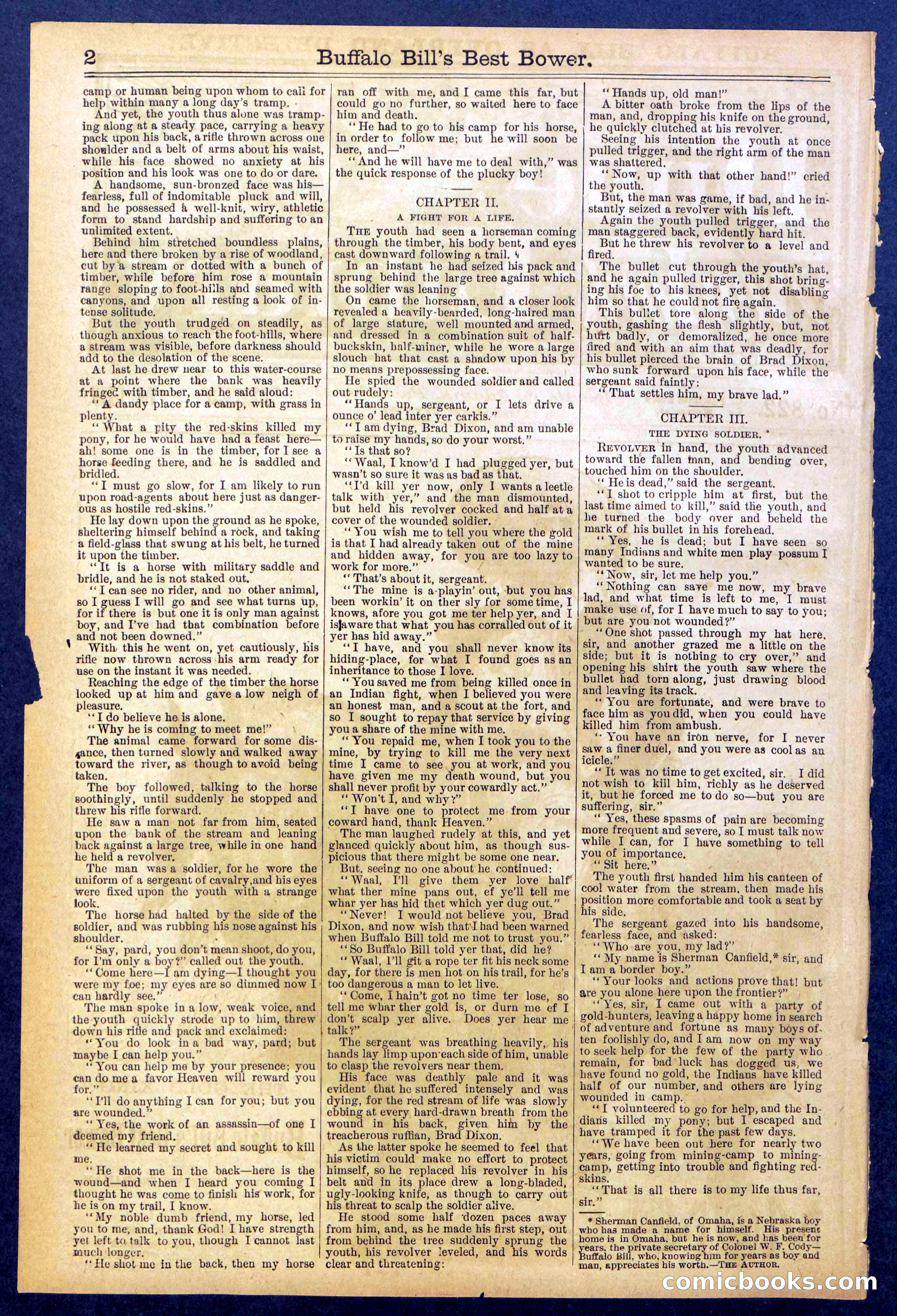 Beadle's Dime Library No. 822 — page 2 of 32