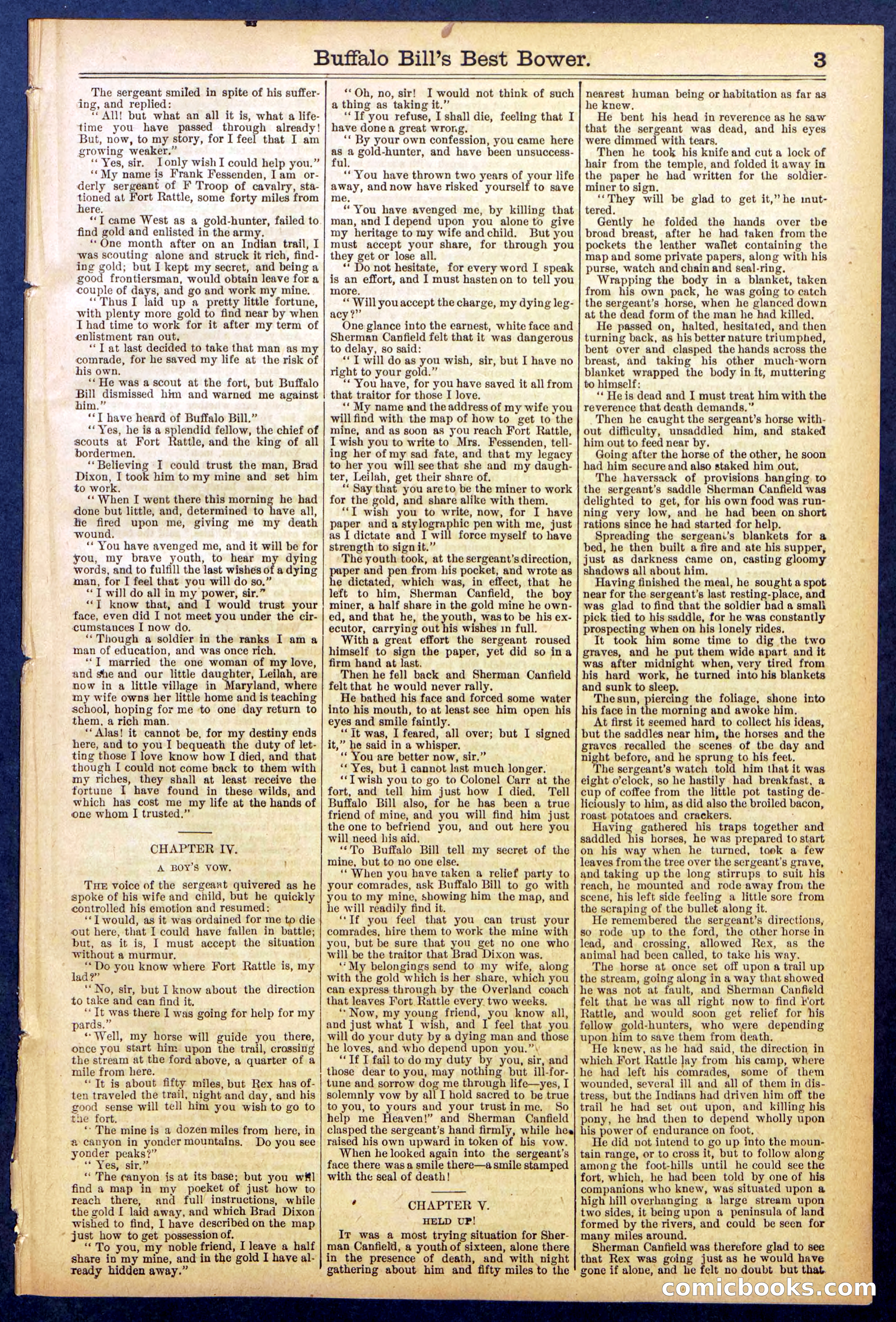 Beadle's Dime Library No. 822 — page 3 of 32