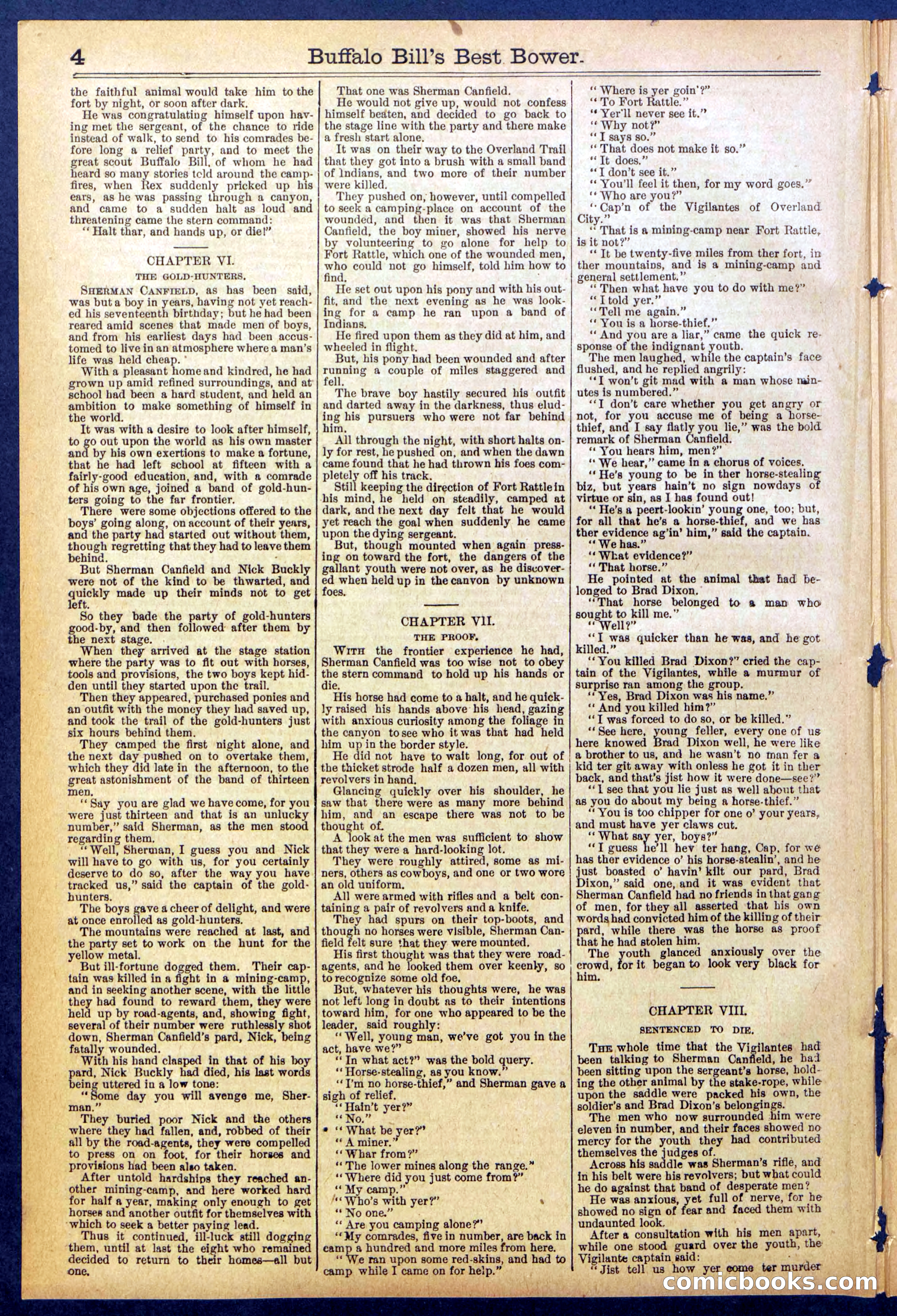 Beadle's Dime Library No. 822 — page 4 of 32