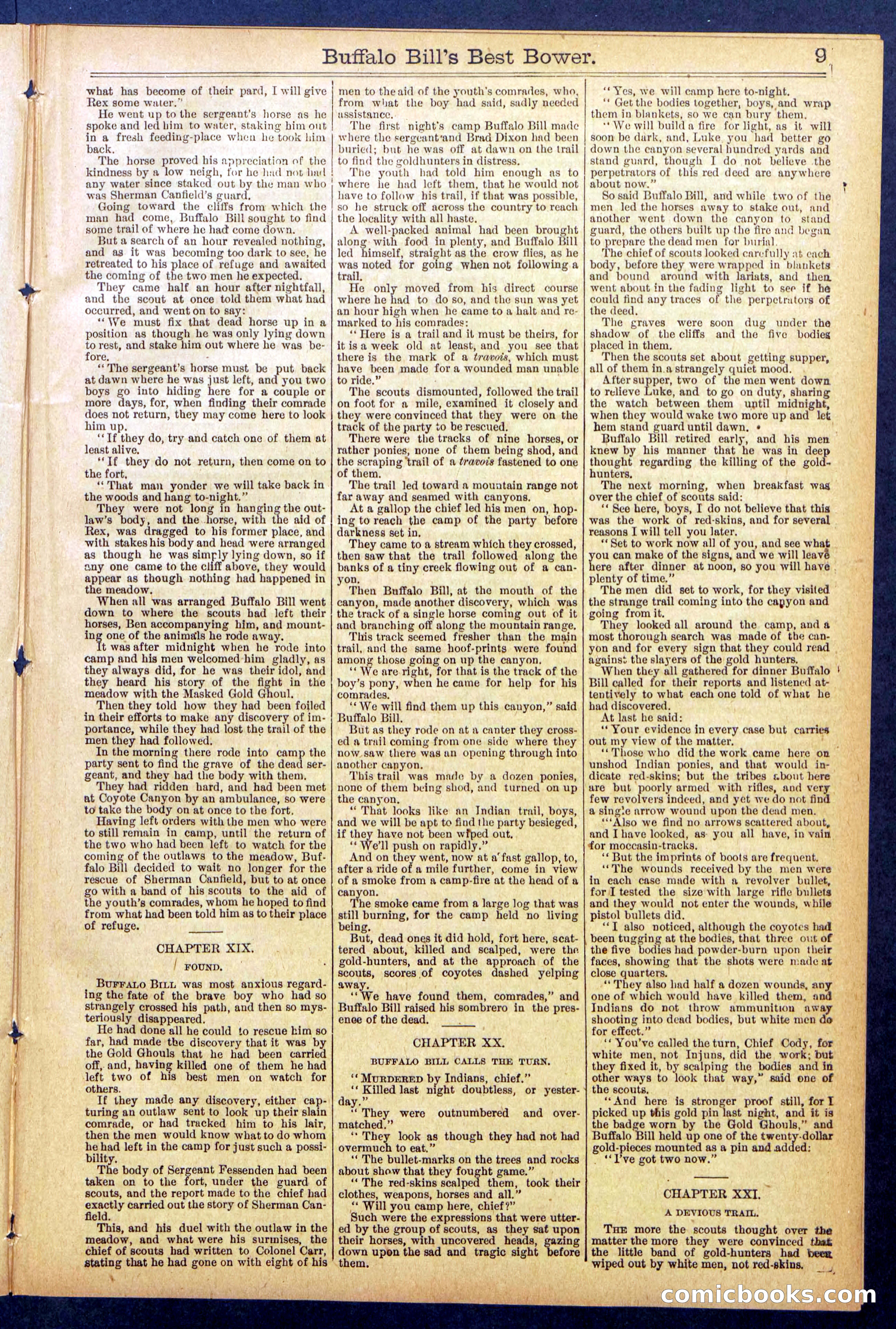 Beadle's Dime Library No. 822 — page 9 of 32