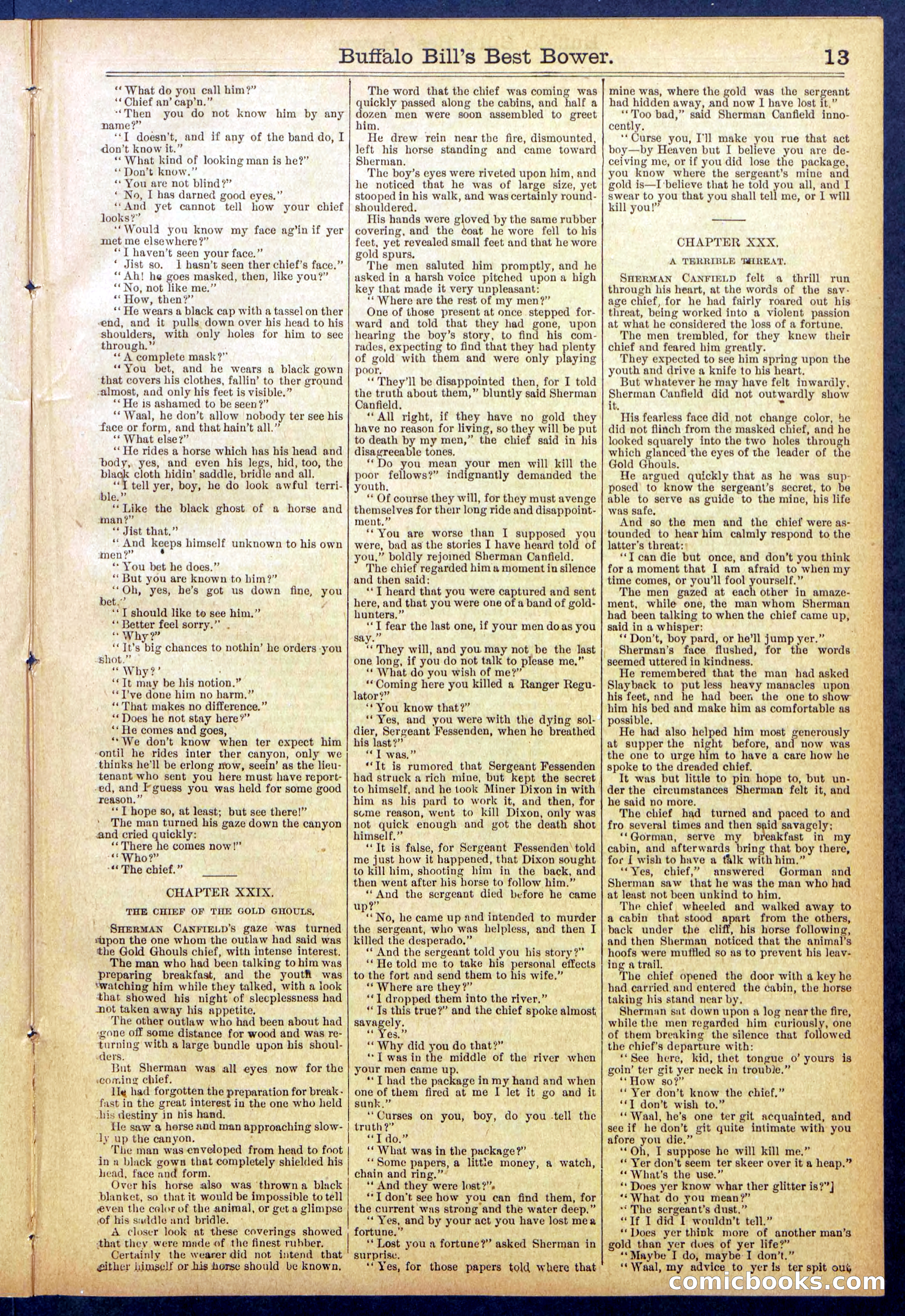Beadle's Dime Library No. 822 — page 13 of 32