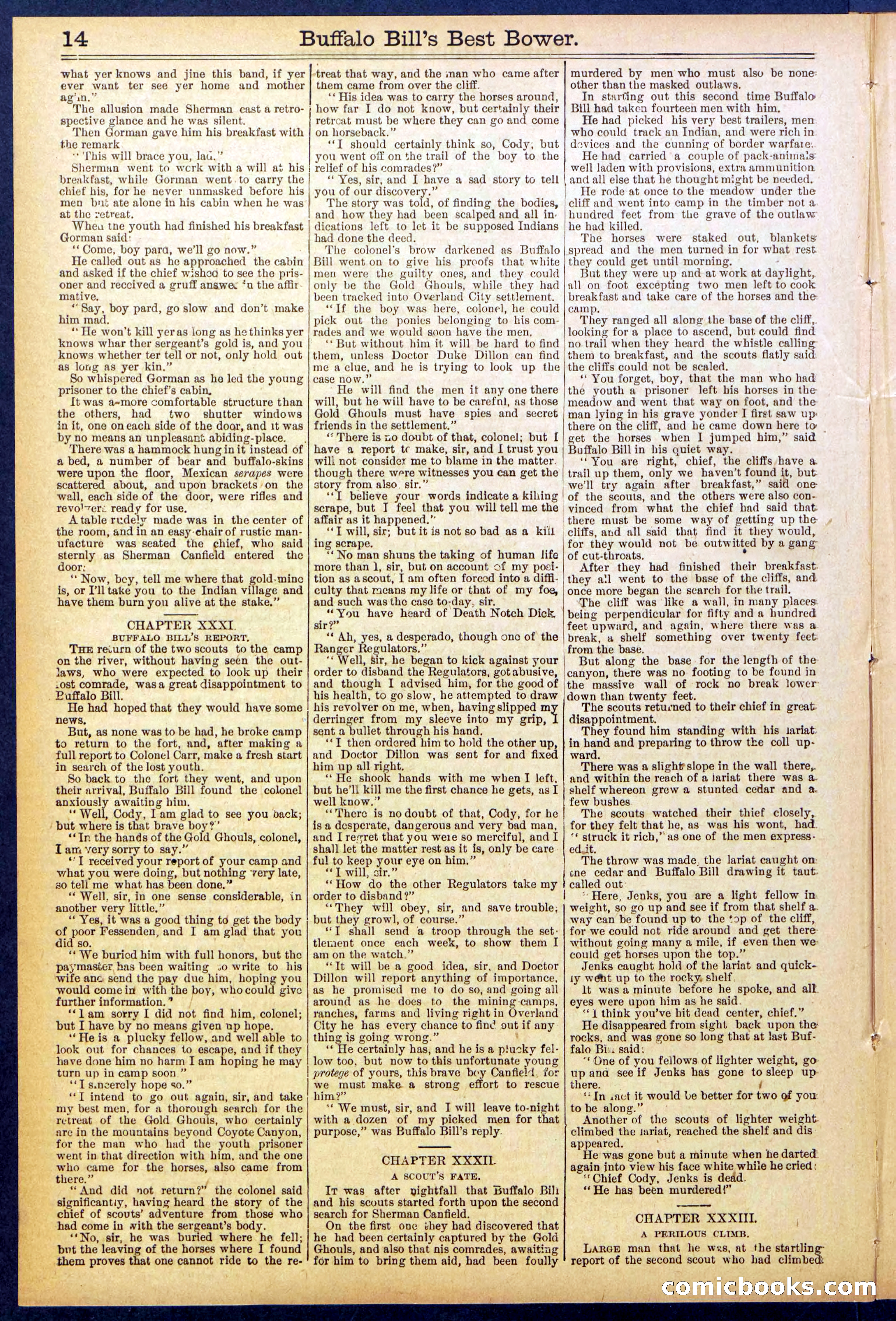 Beadle's Dime Library No. 822 — page 14 of 32