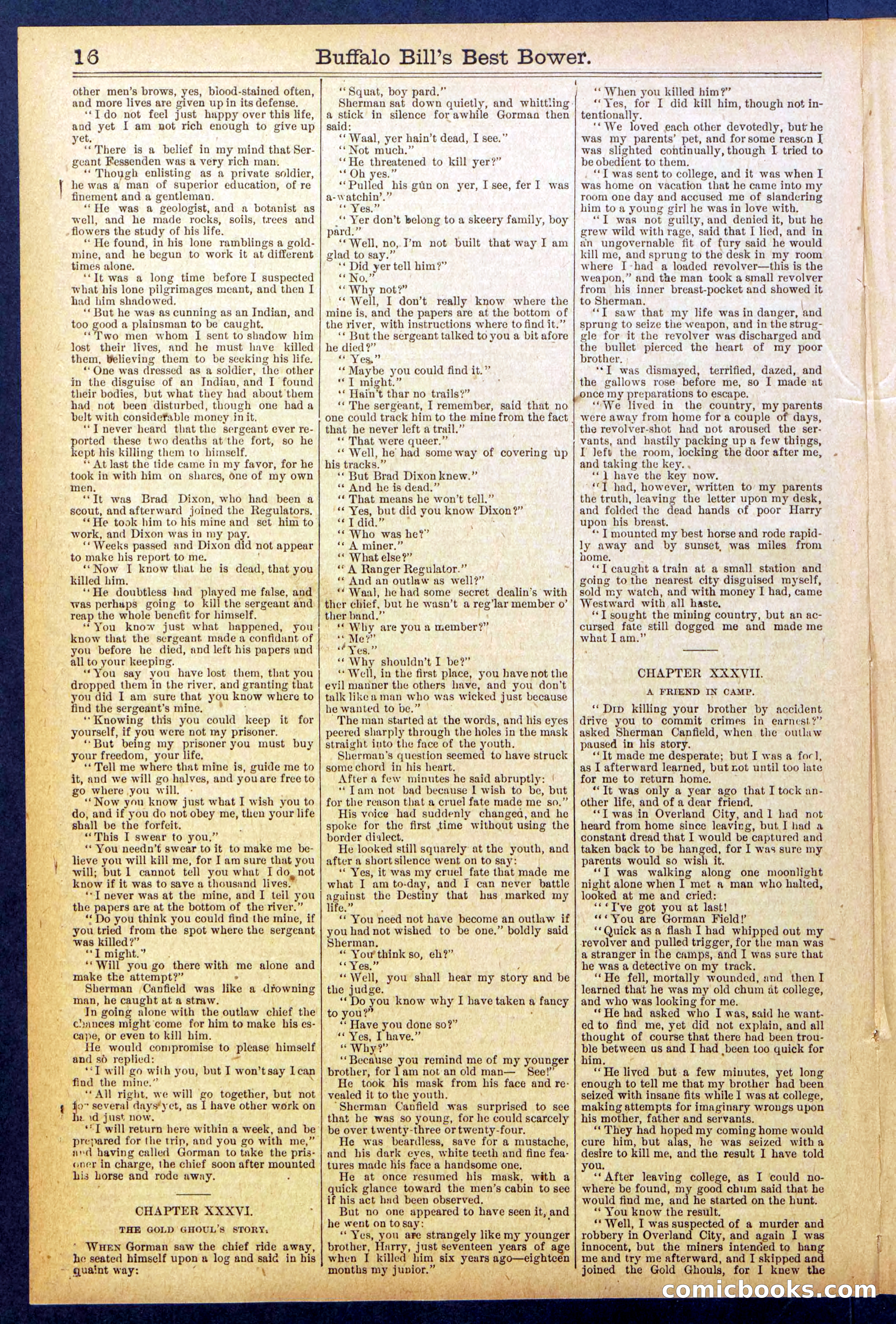 Beadle's Dime Library No. 822 — page 16 of 32