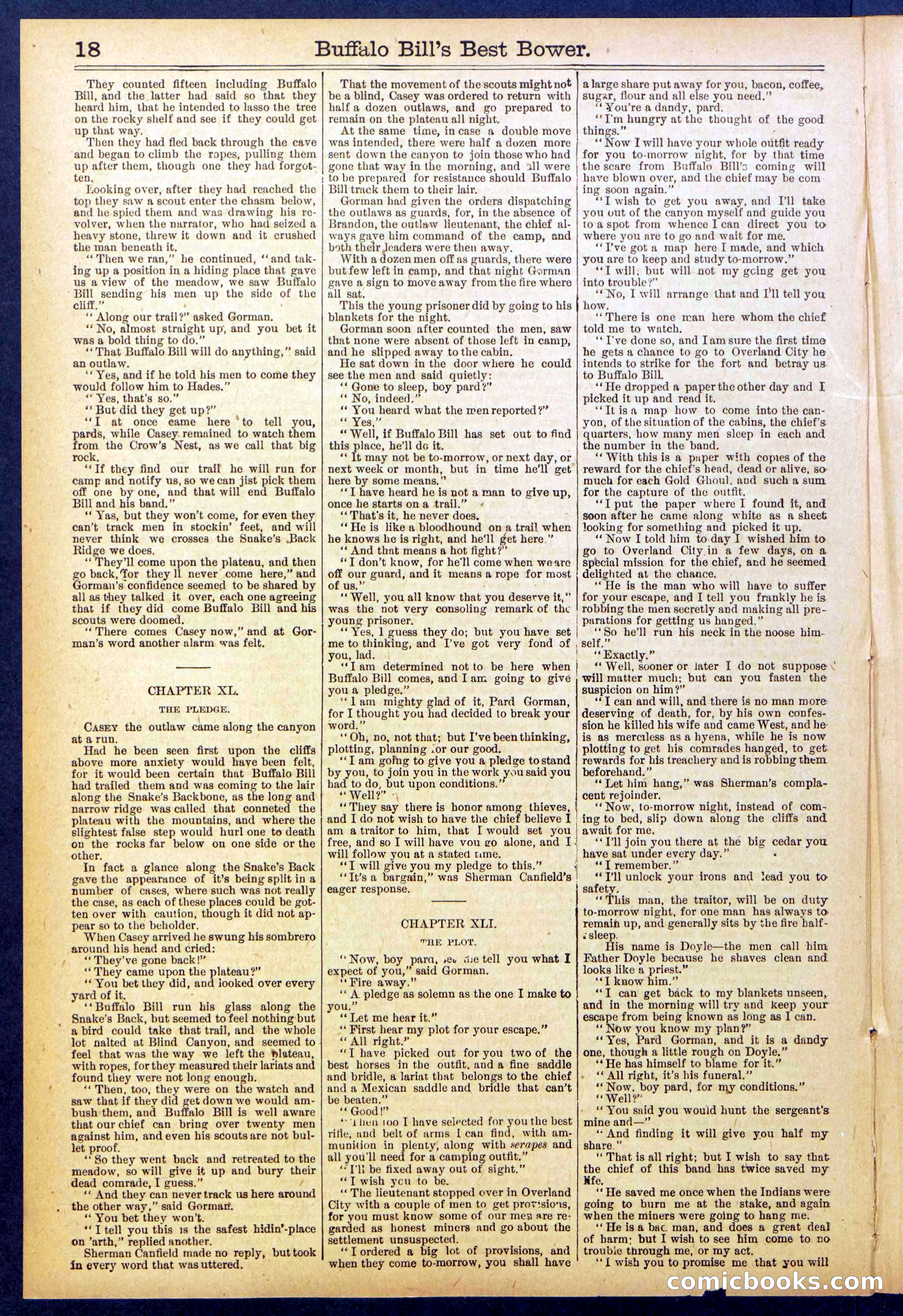 Beadle's Dime Library No. 822 — page 18 of 32