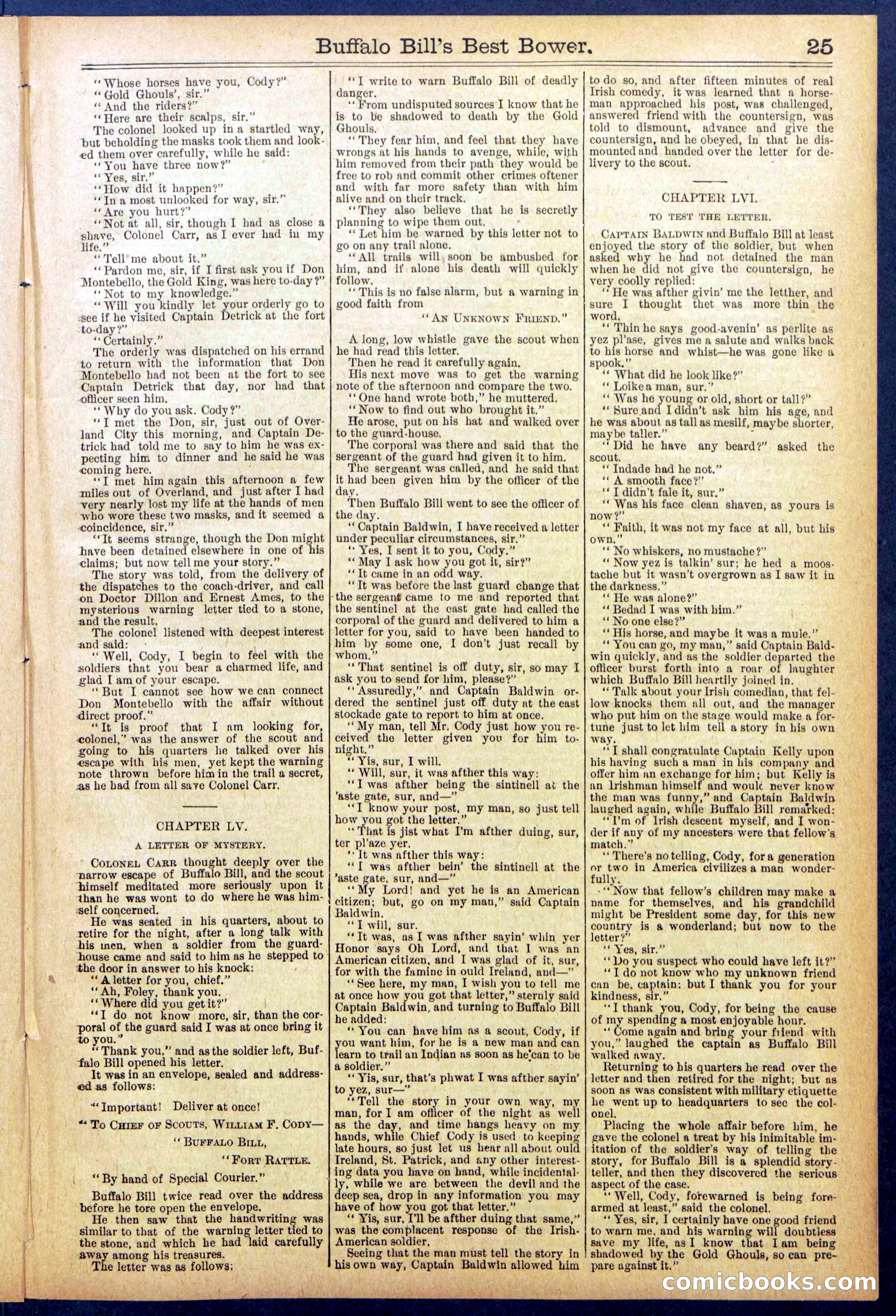 Beadle's Dime Library No. 822 — page 25 of 32