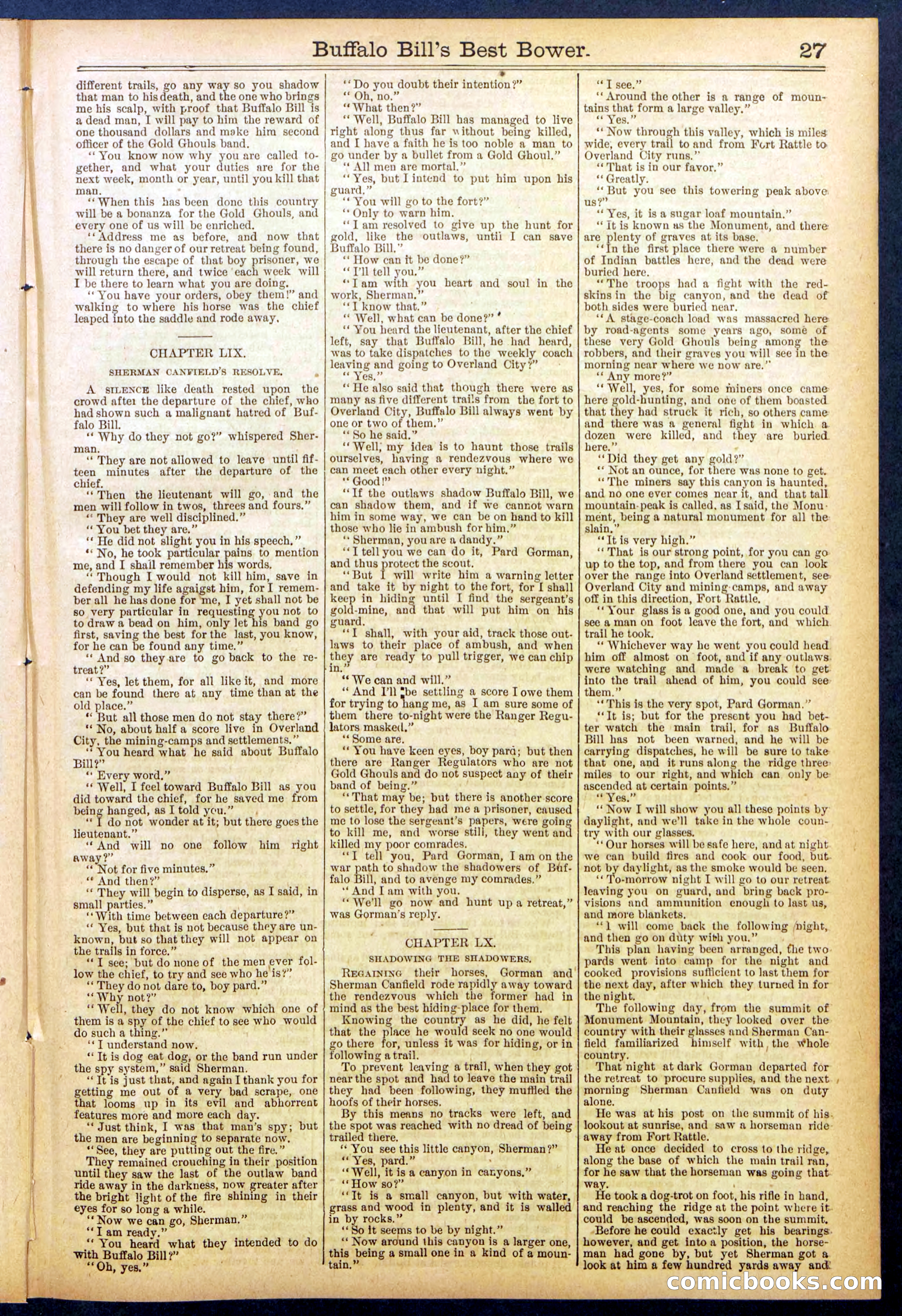 Beadle's Dime Library No. 822 — page 27 of 32