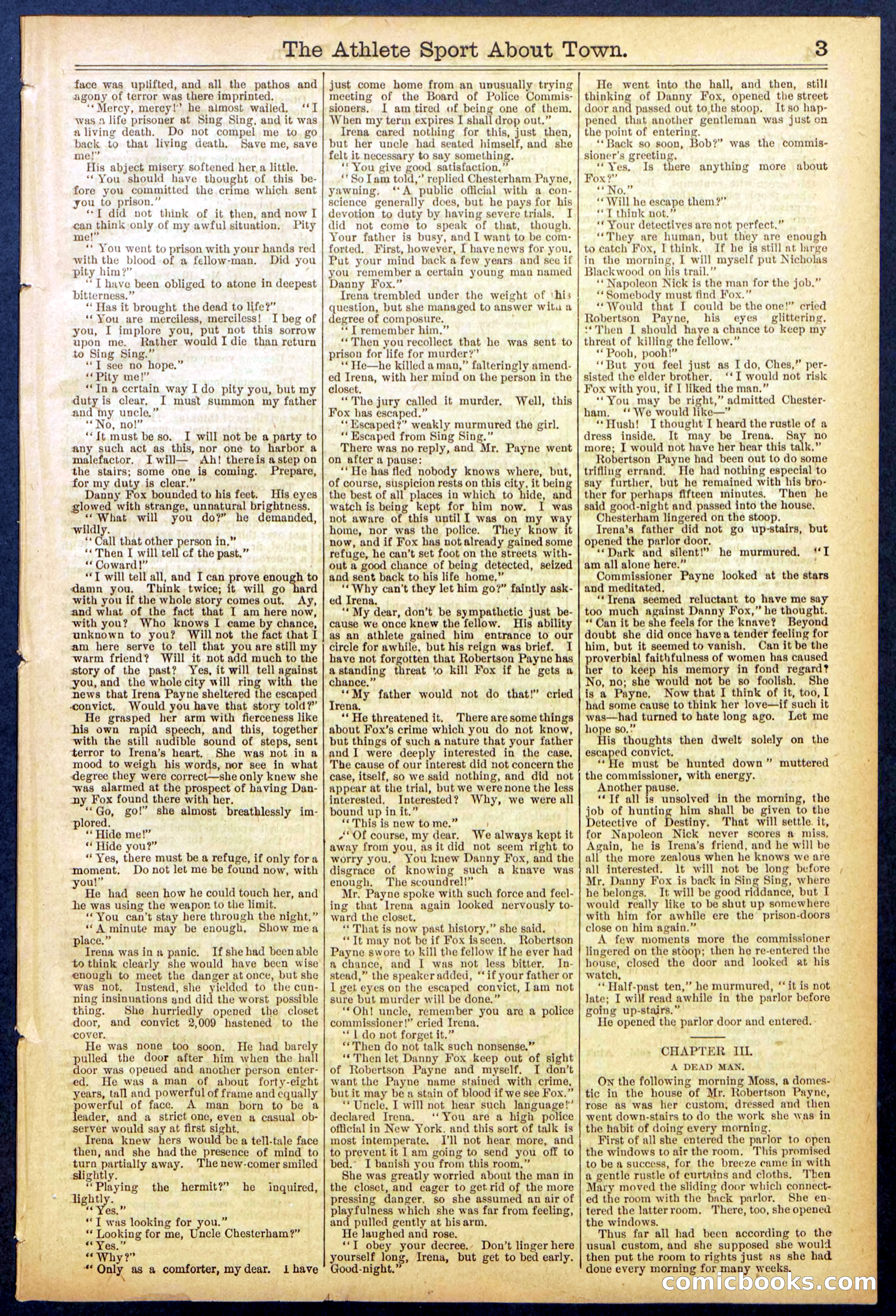 Beadle's Dime Library, No. 823 — page 3 of 32