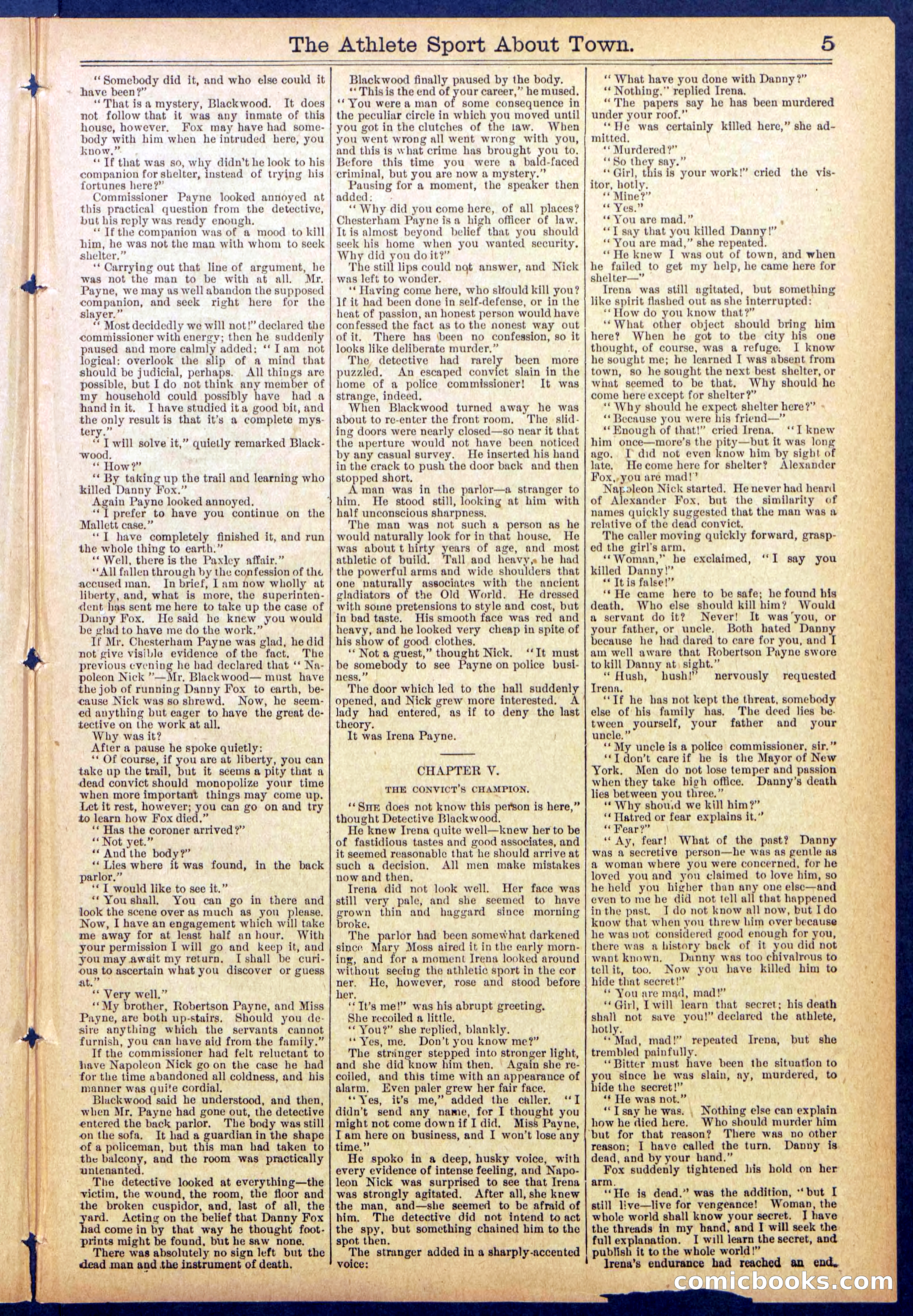 Beadle's Dime Library, No. 823 — page 5 of 32