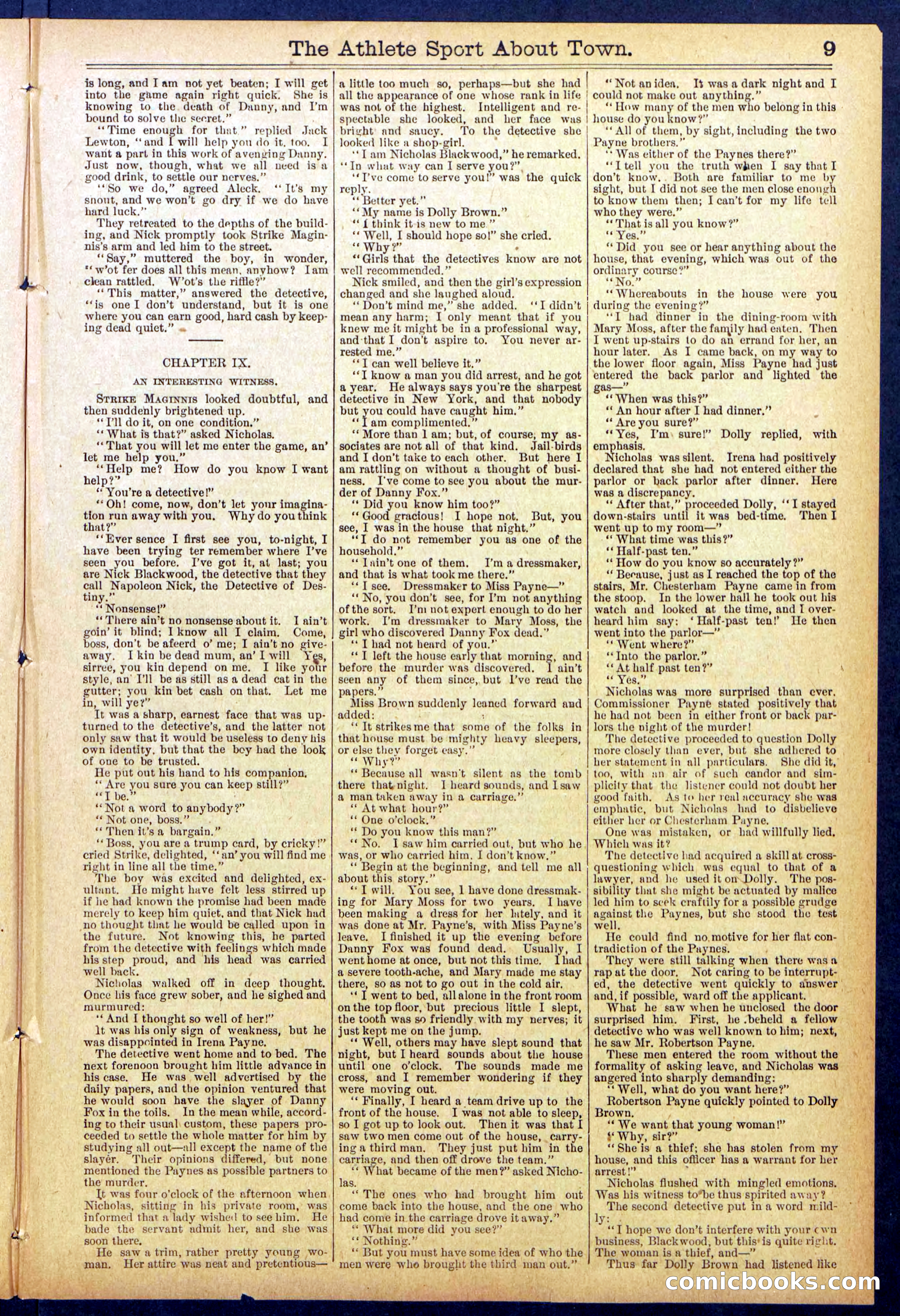 Beadle's Dime Library, No. 823 — page 9 of 32