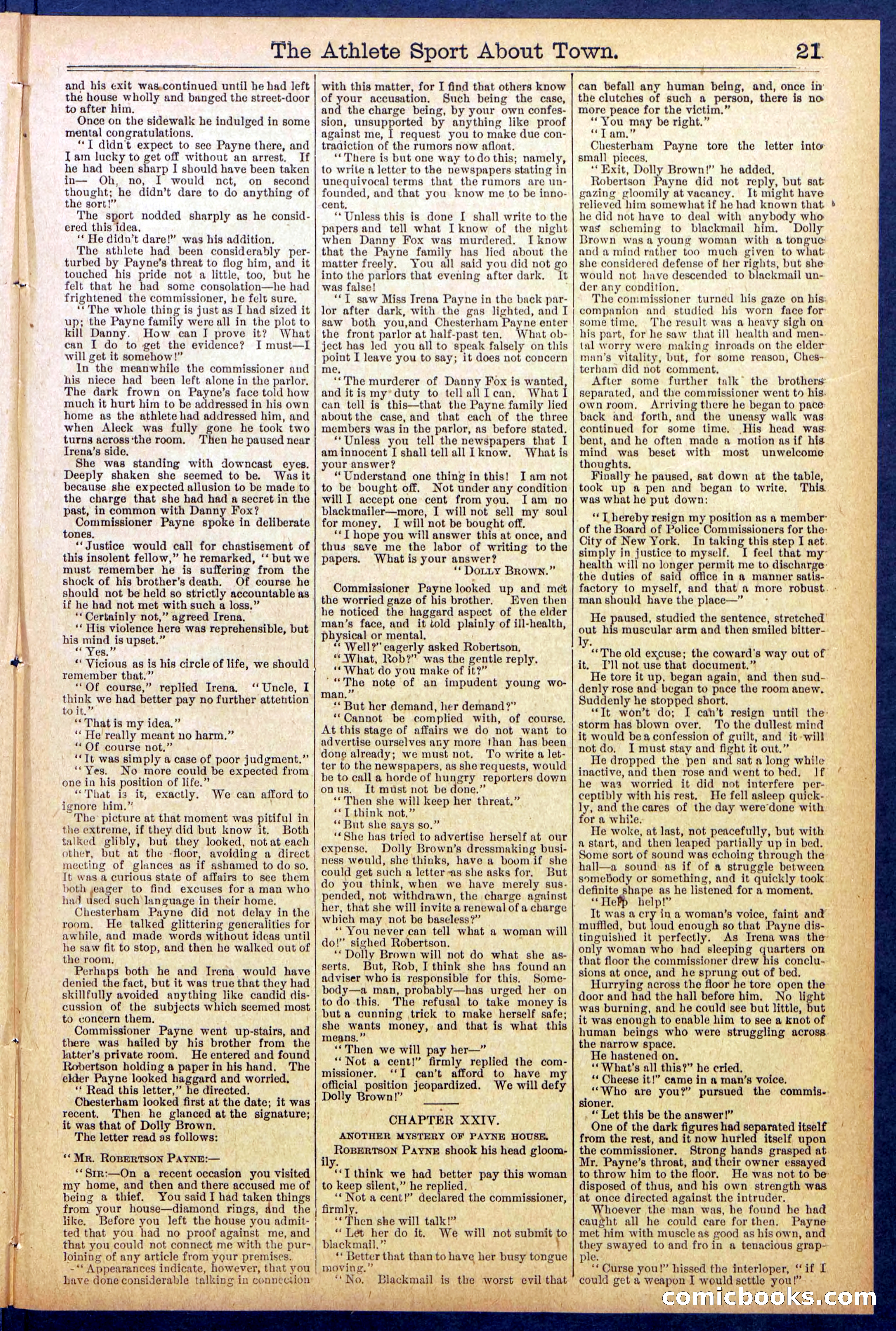 Beadle's Dime Library, No. 823 — page 21 of 32