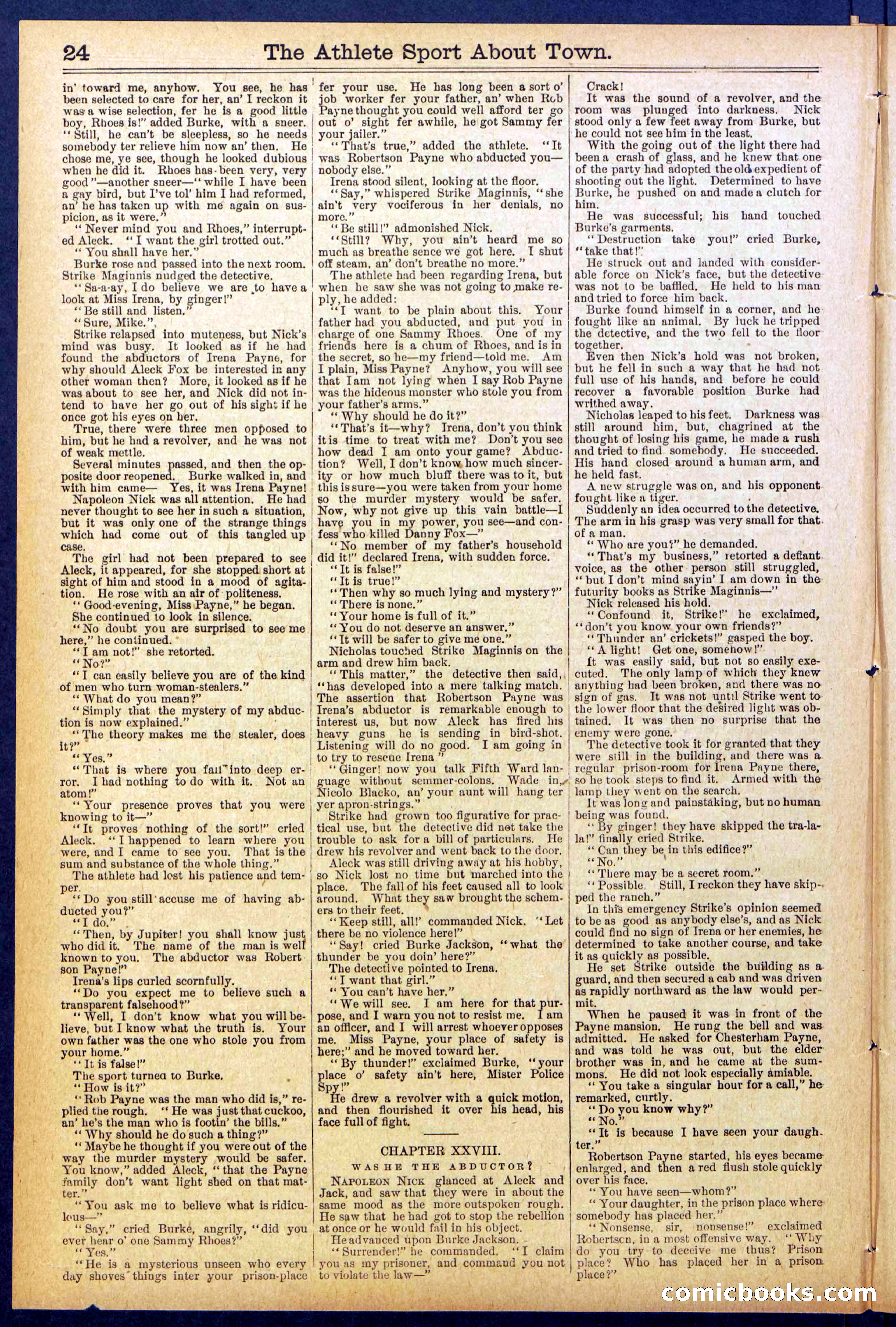 Beadle's Dime Library, No. 823 — page 24 of 32
