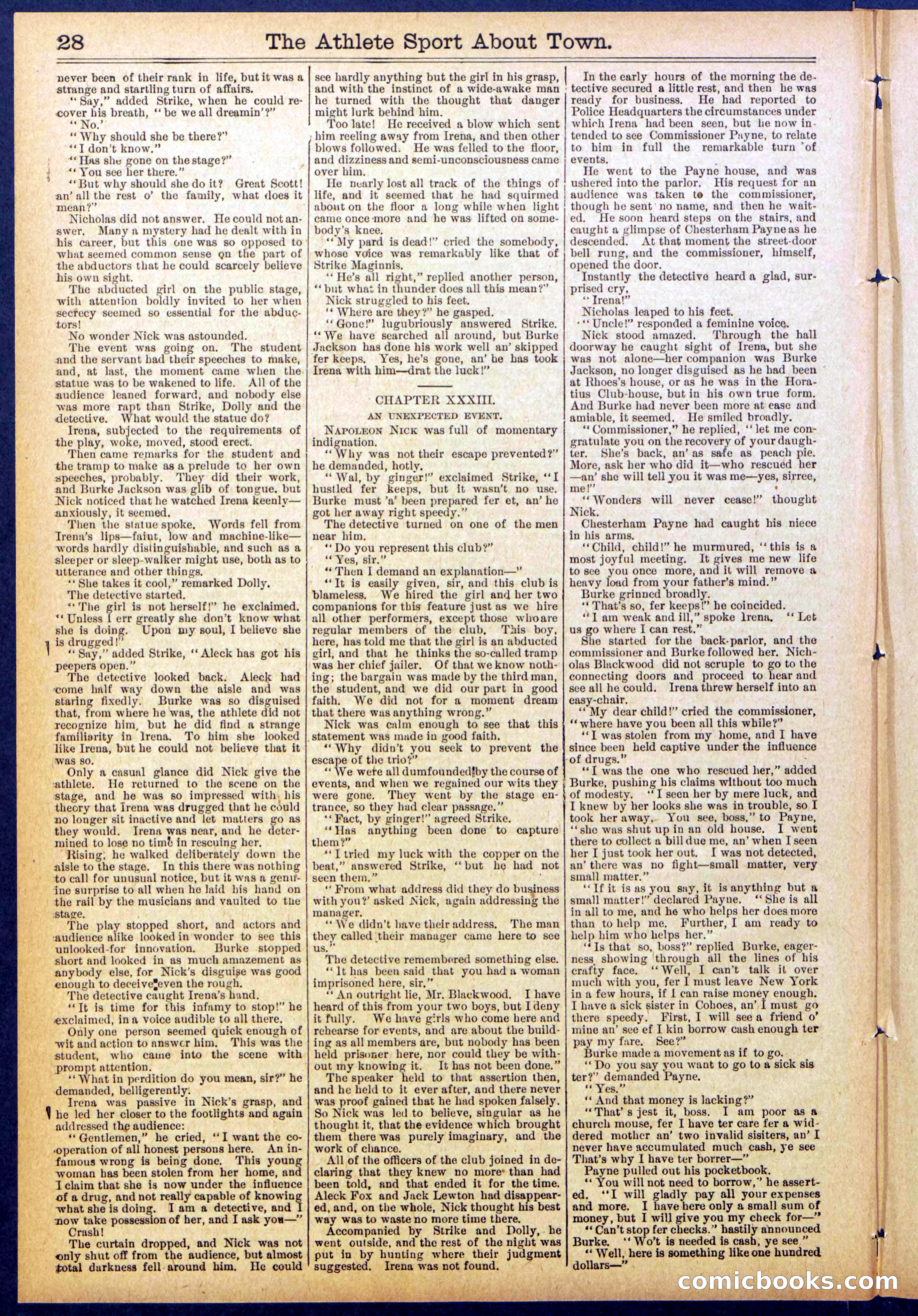 Beadle's Dime Library, No. 823 — page 28 of 32