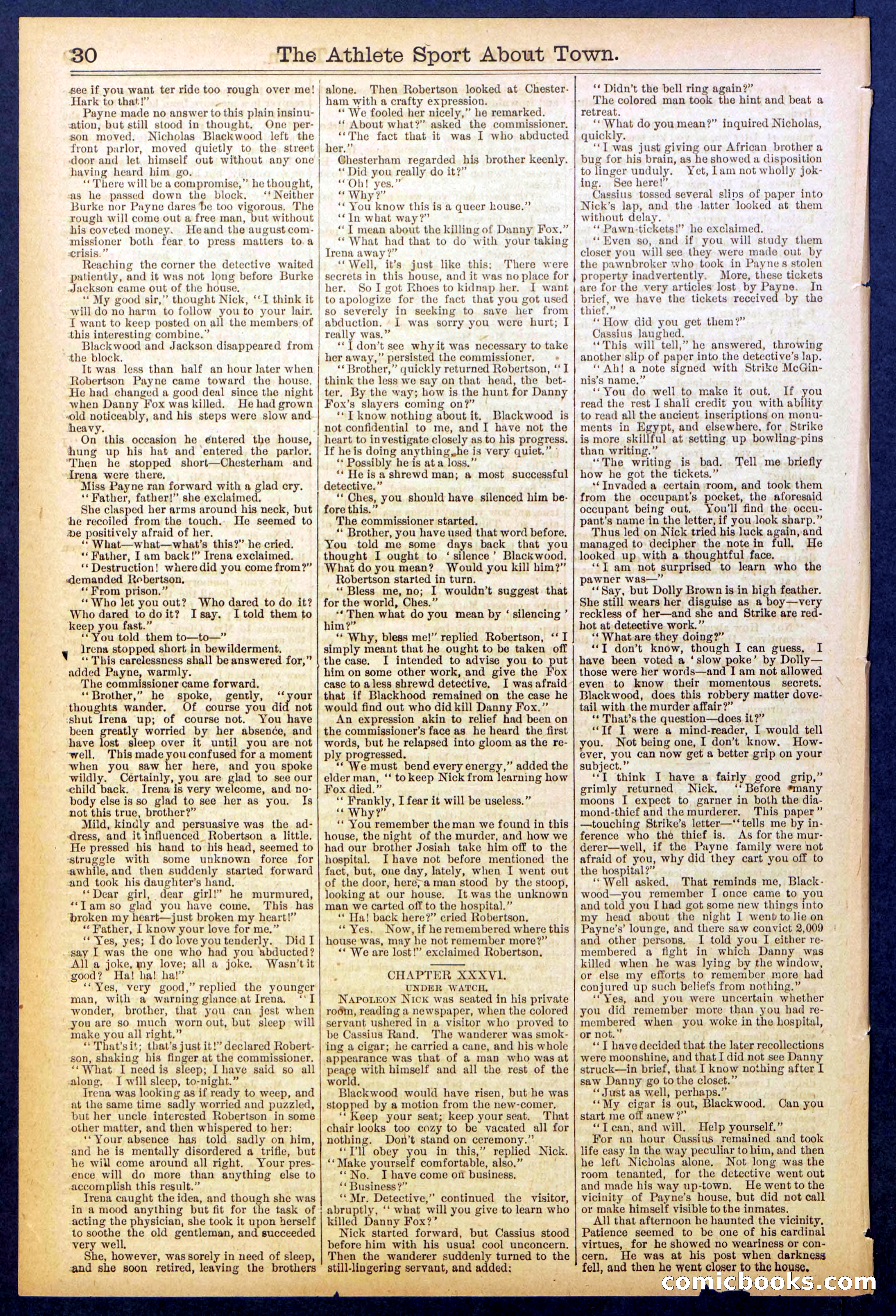 Beadle's Dime Library, No. 823 — page 30 of 32