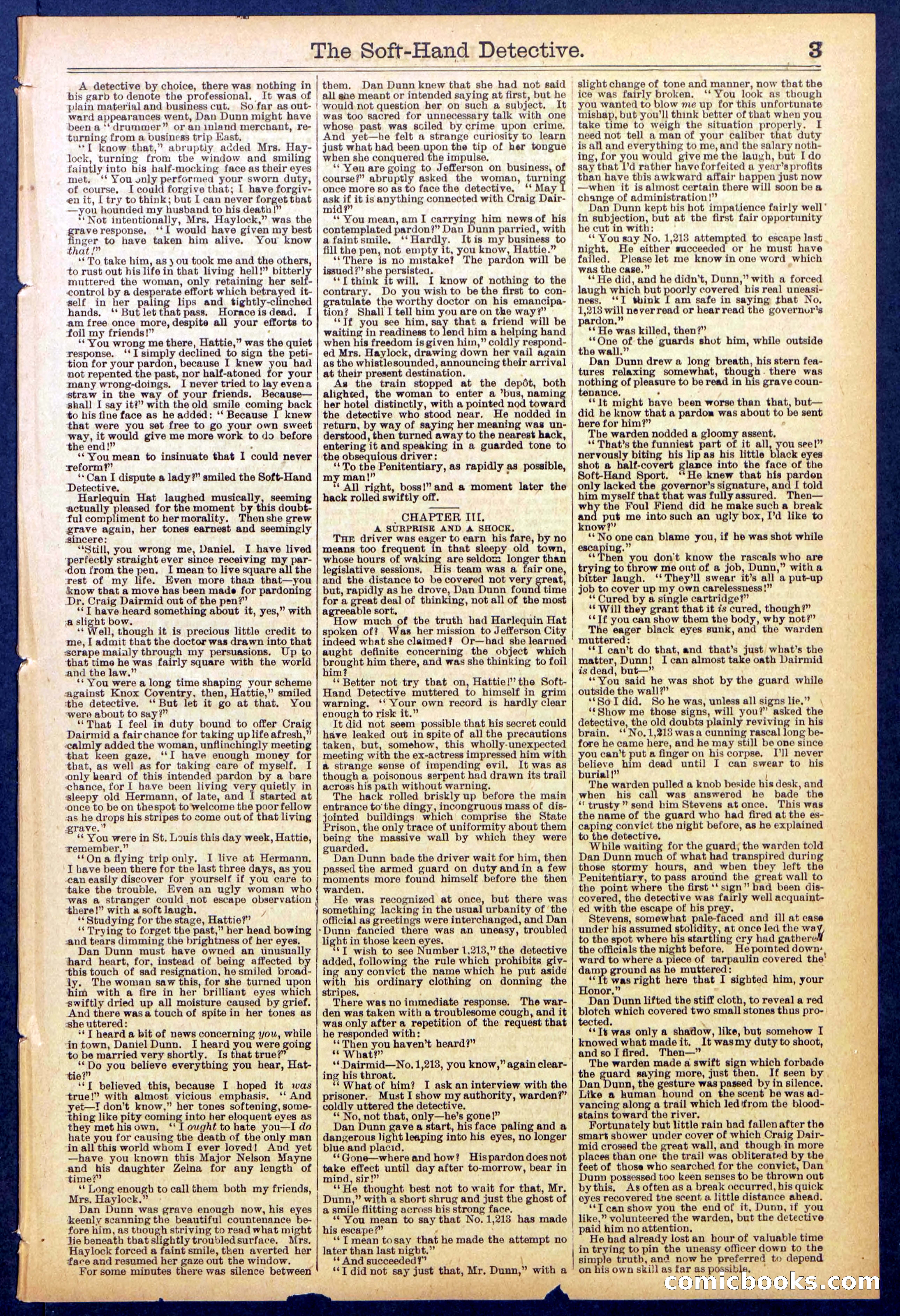 Beadle's Dime Library No. 824 — page 3 of 32