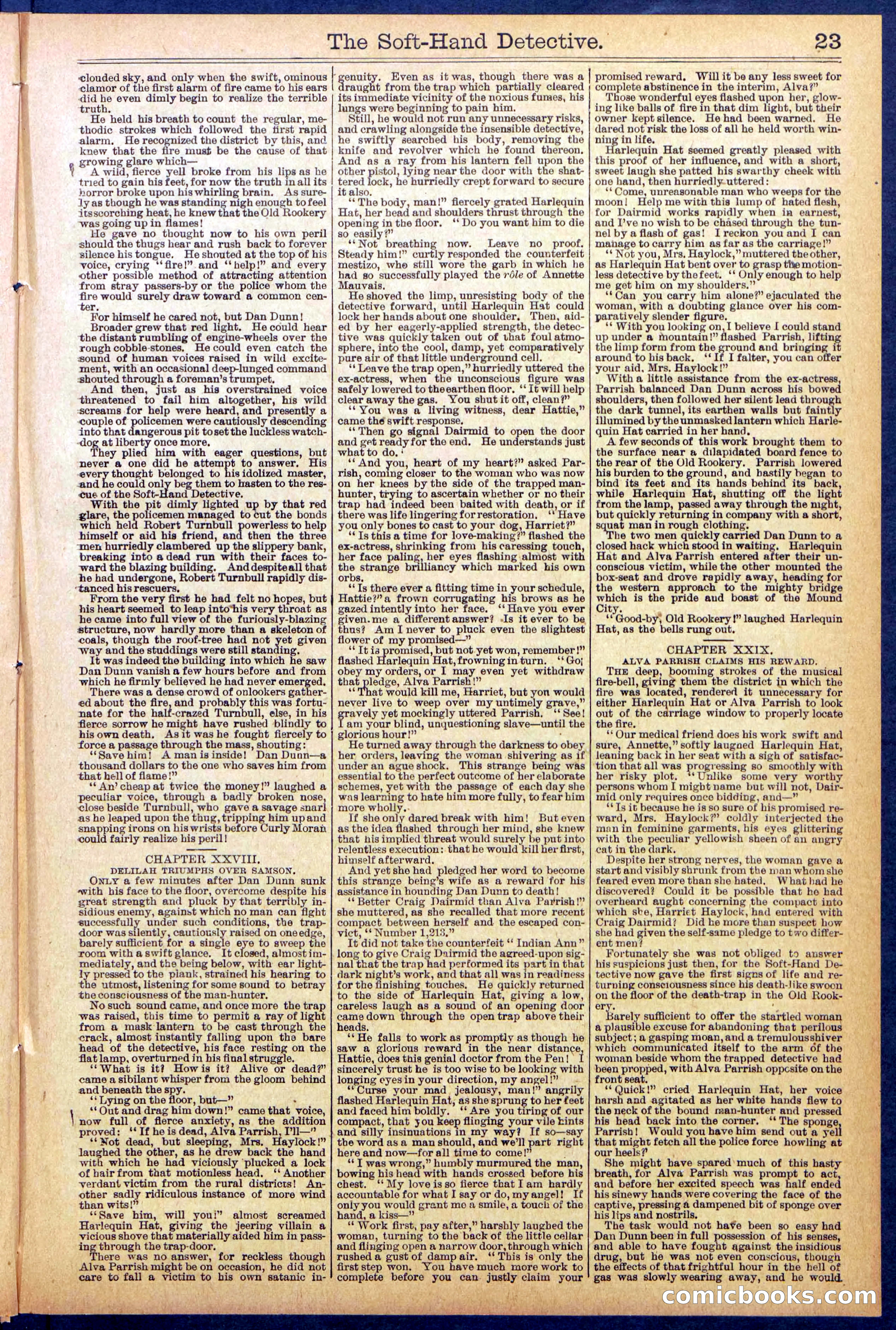 Beadle's Dime Library No. 824 — page 23 of 32