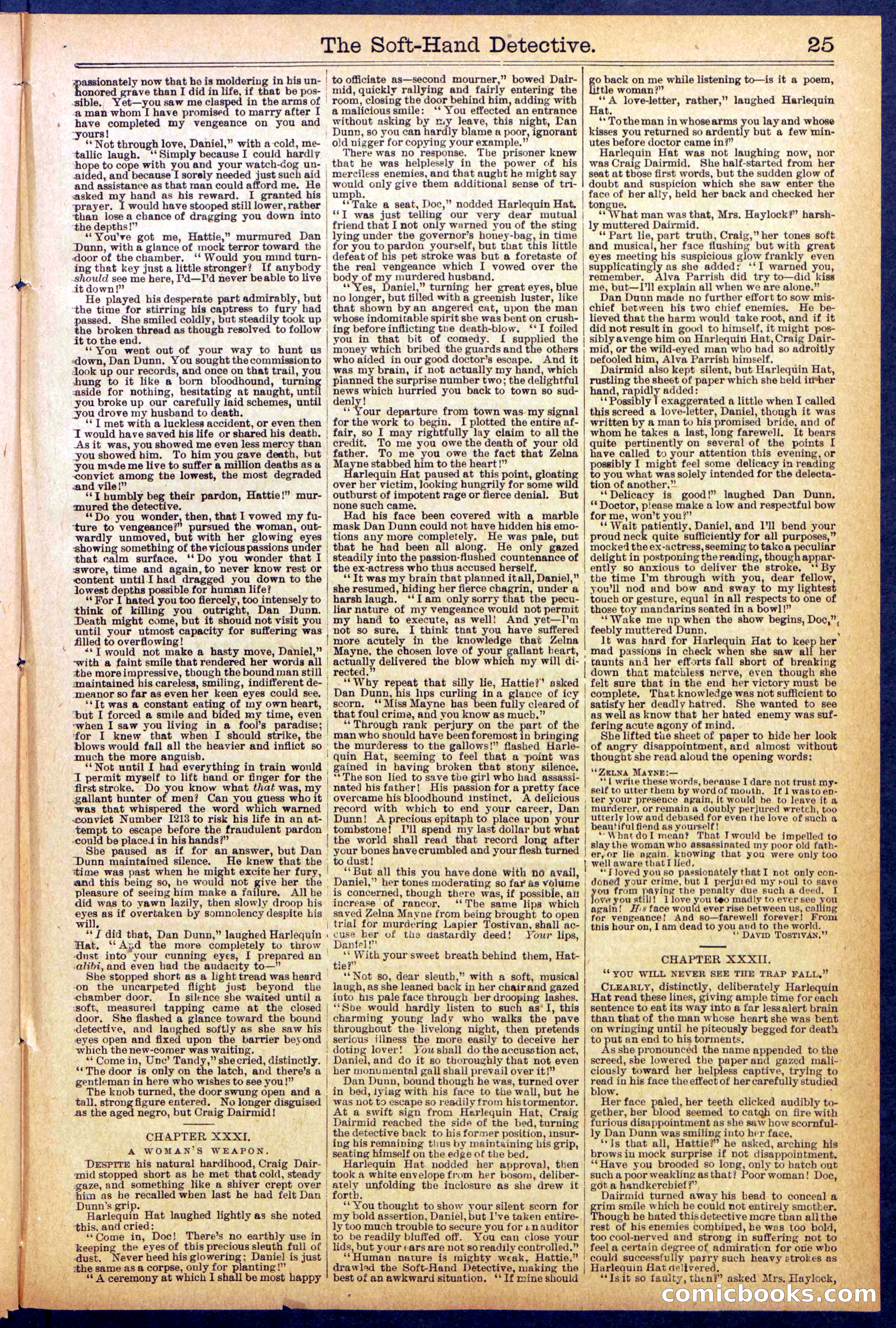 Beadle's Dime Library No. 824 — page 25 of 32