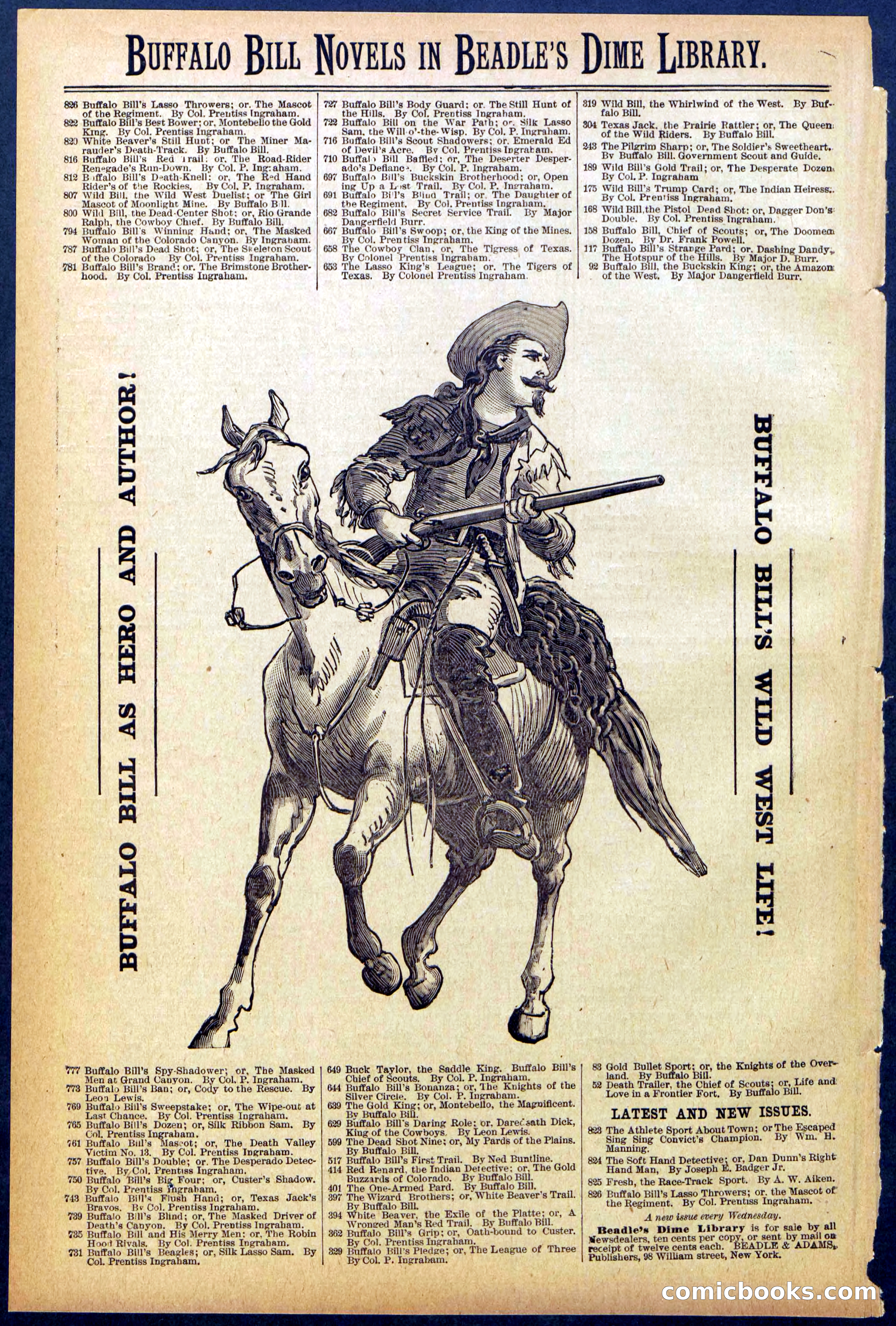 Beadle's Dime Library No. 824 — page 32 of 32