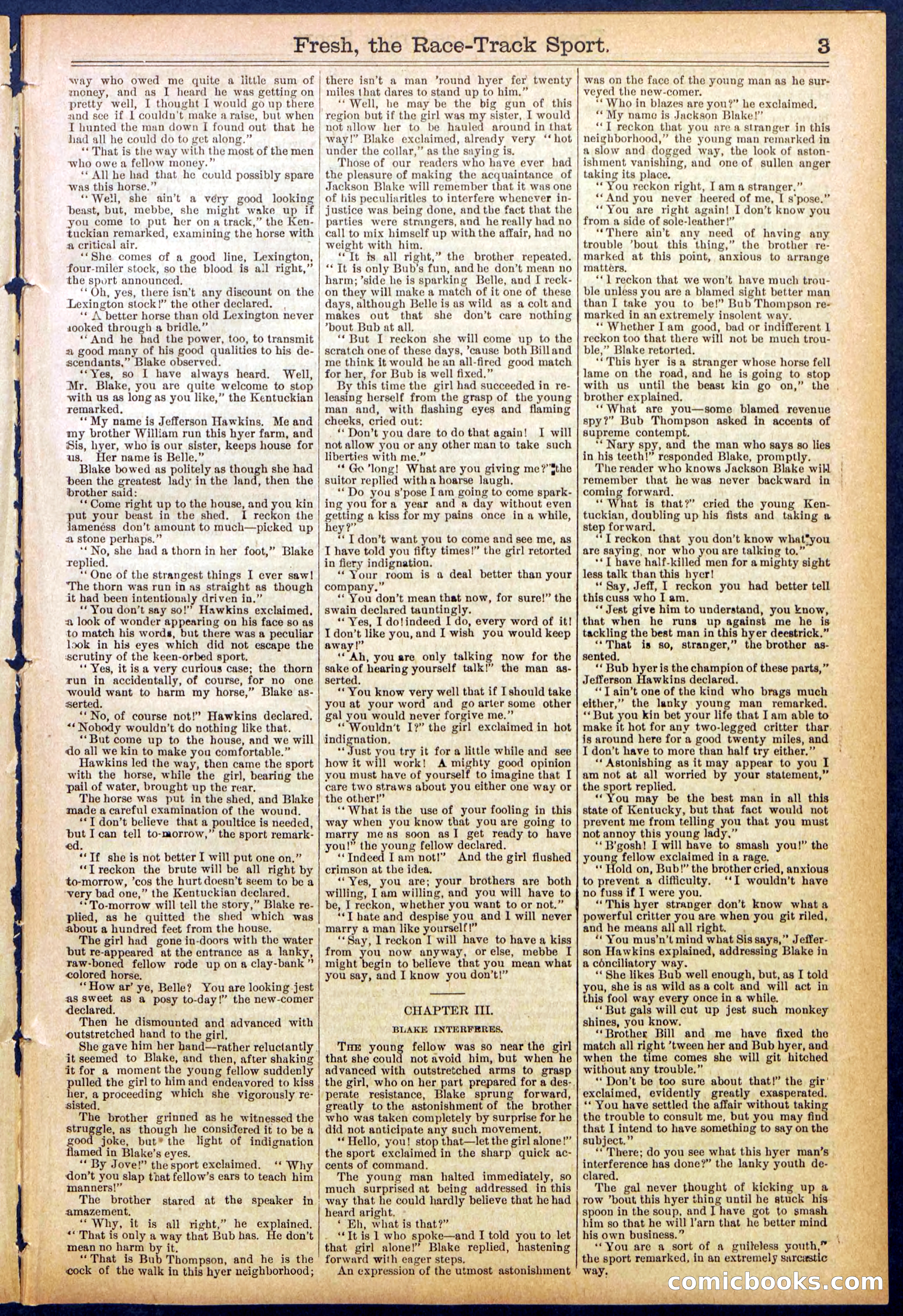 Beadle's New York Dime Library, No. 825 — page 3 of 32