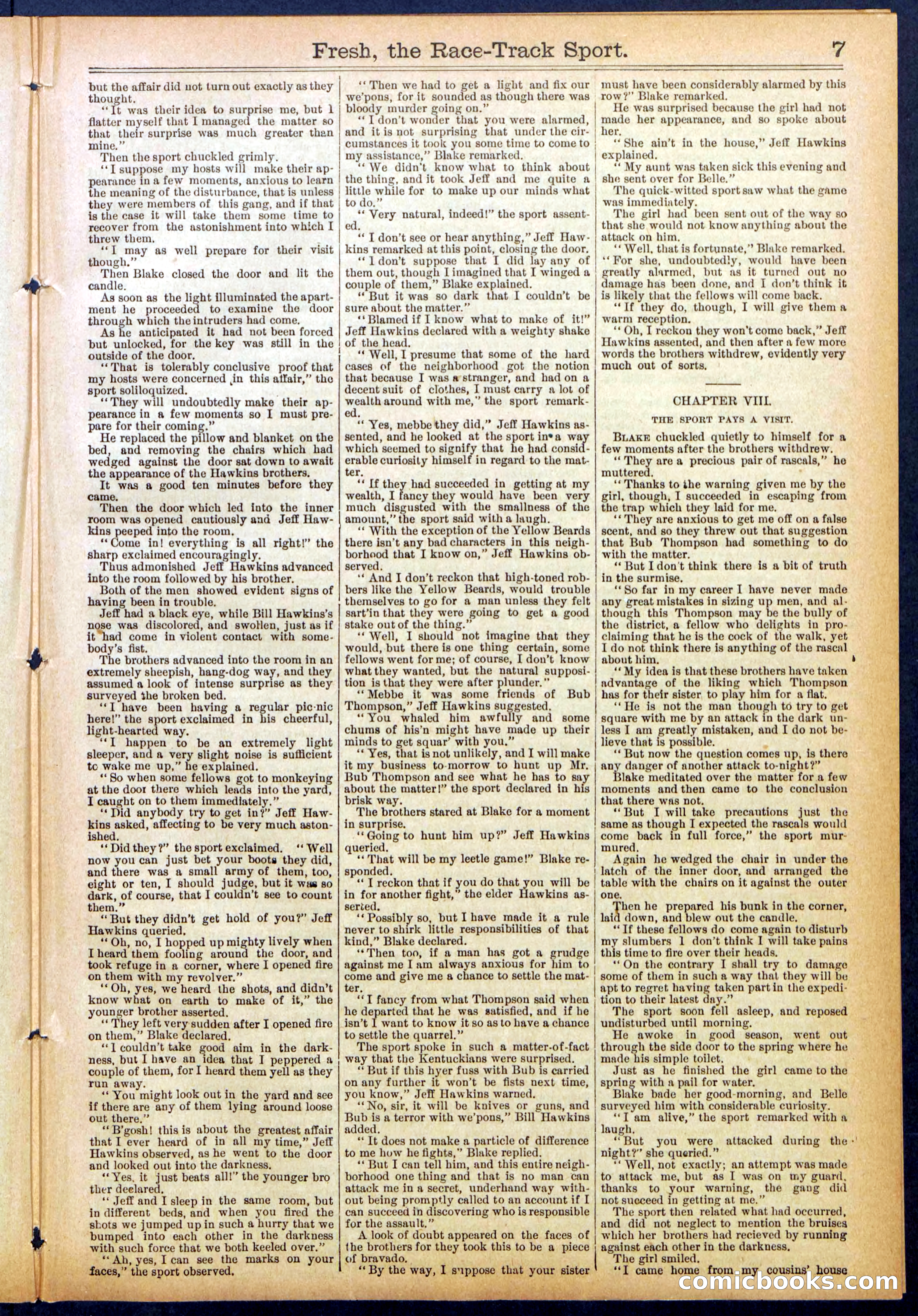 Beadle's New York Dime Library, No. 825 — page 7 of 32