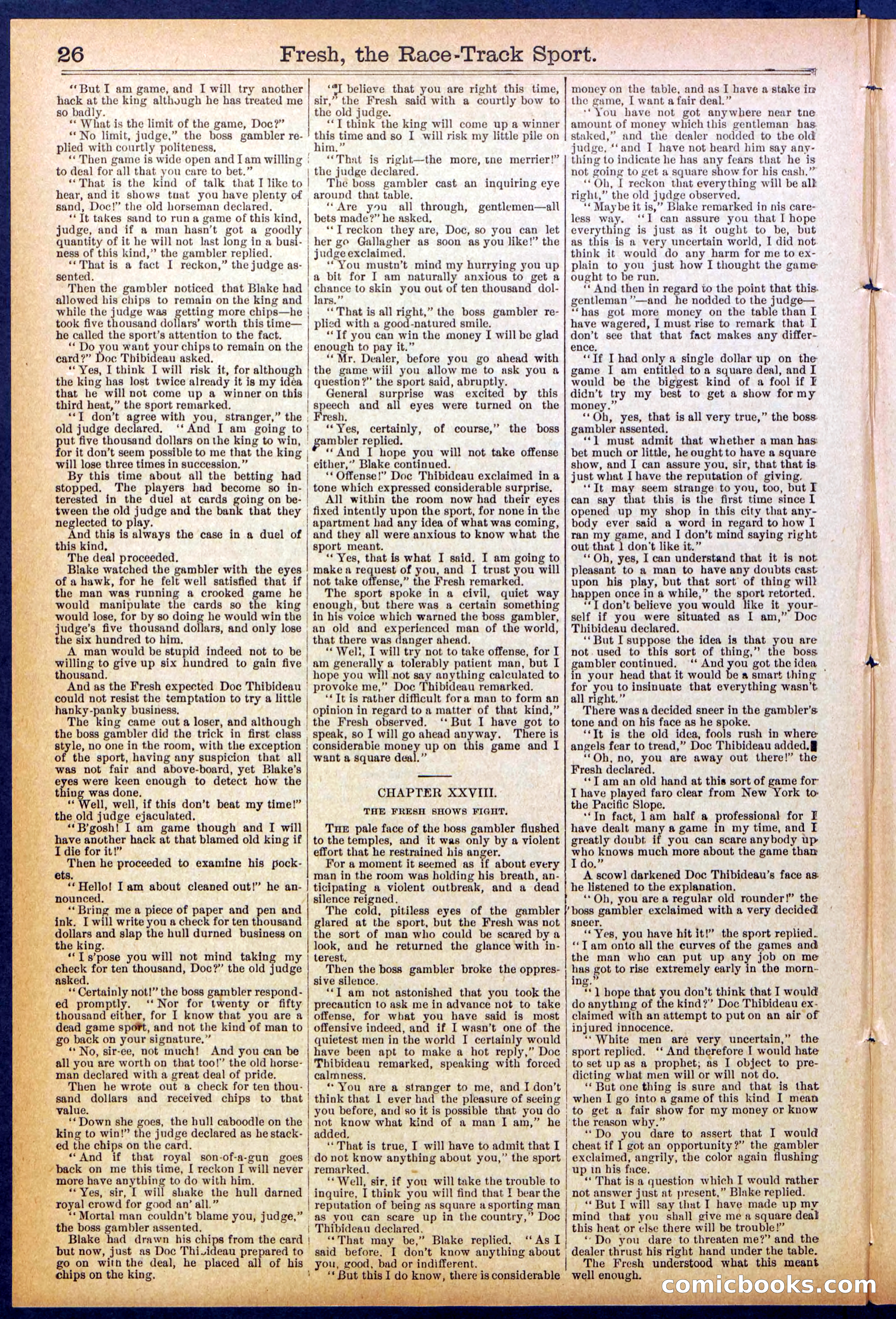 Beadle's New York Dime Library, No. 825 — page 26 of 32