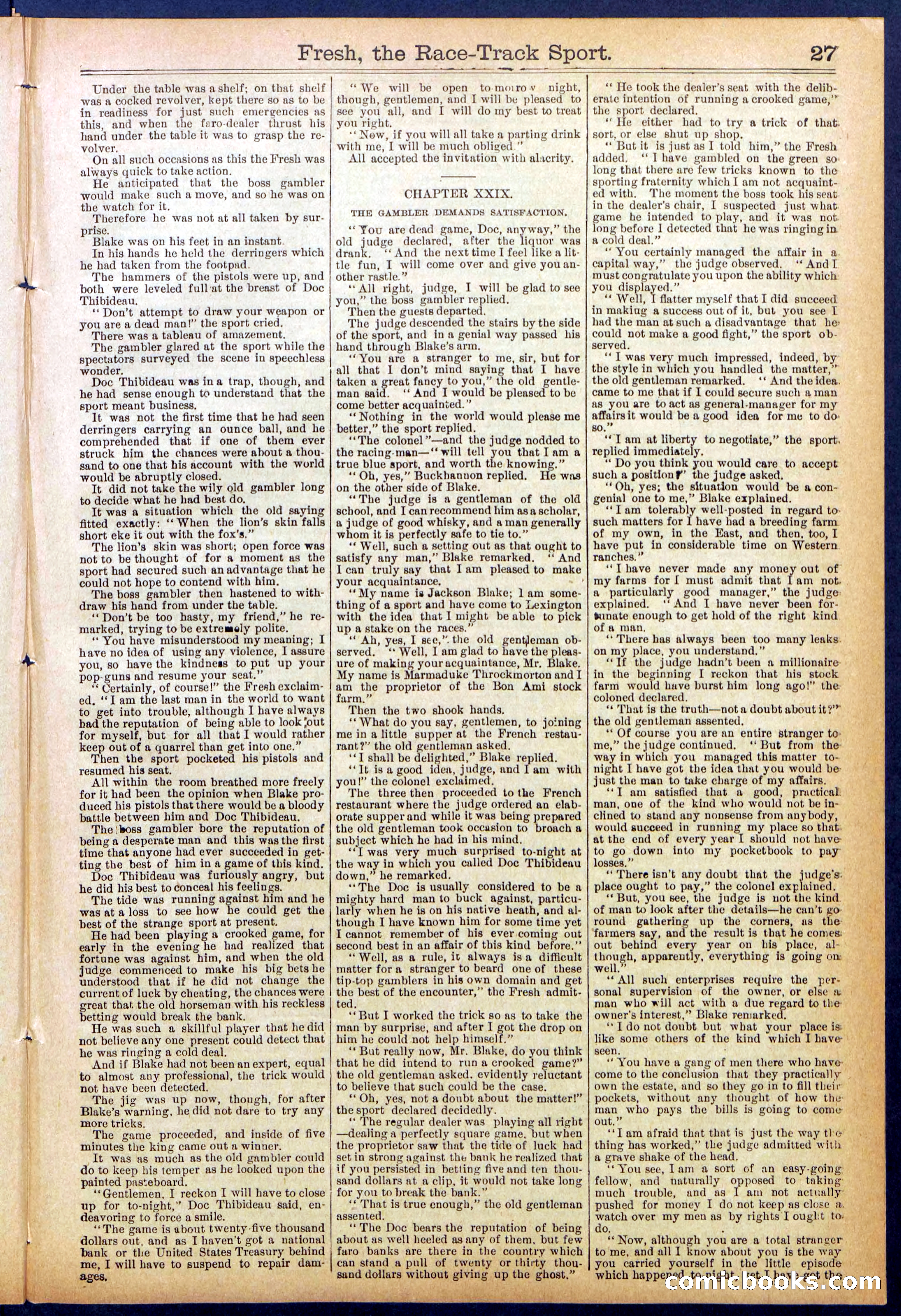 Beadle's New York Dime Library, No. 825 — page 27 of 32