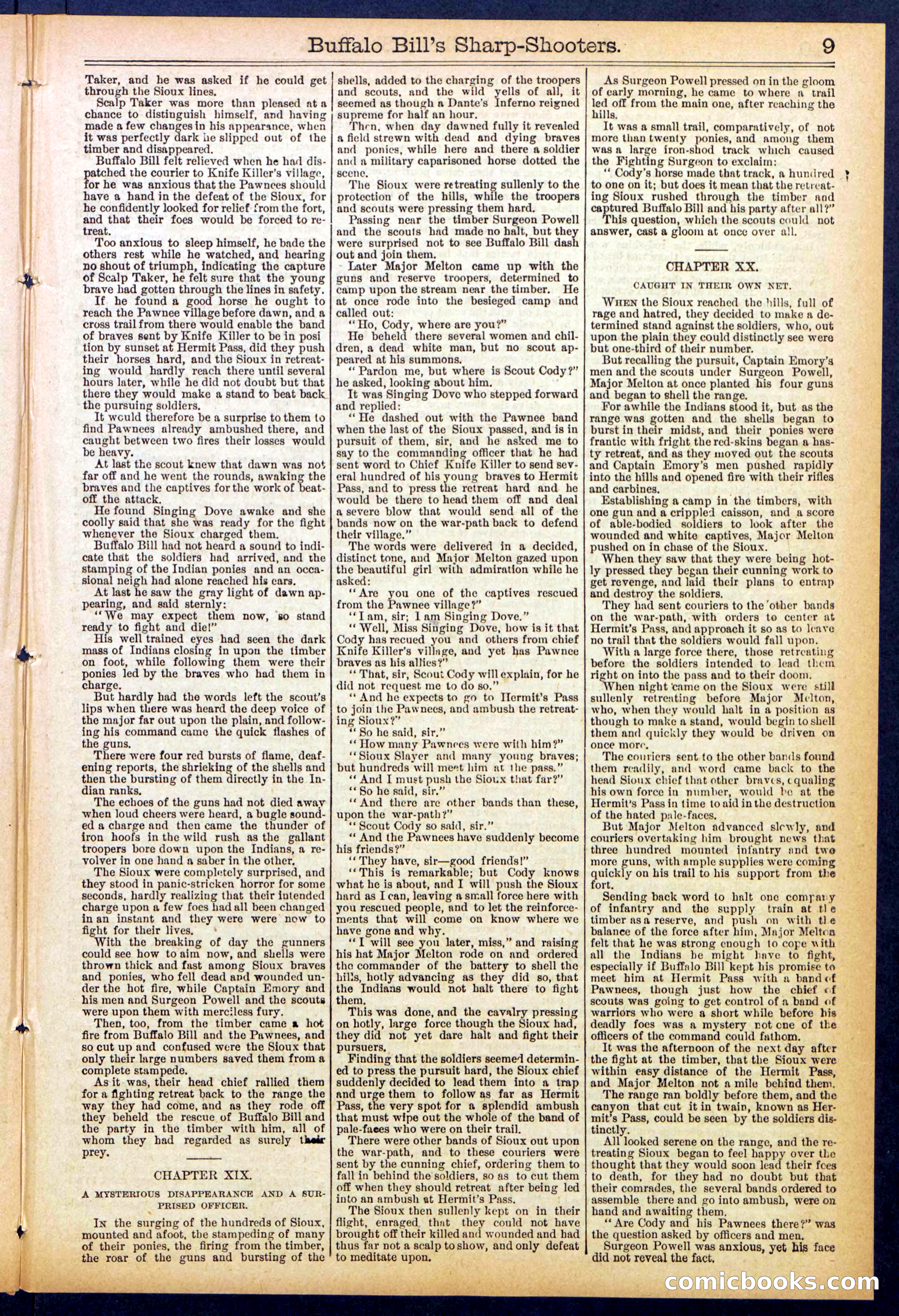 Beadle's Dime Library No. 826 — page 9 of 32