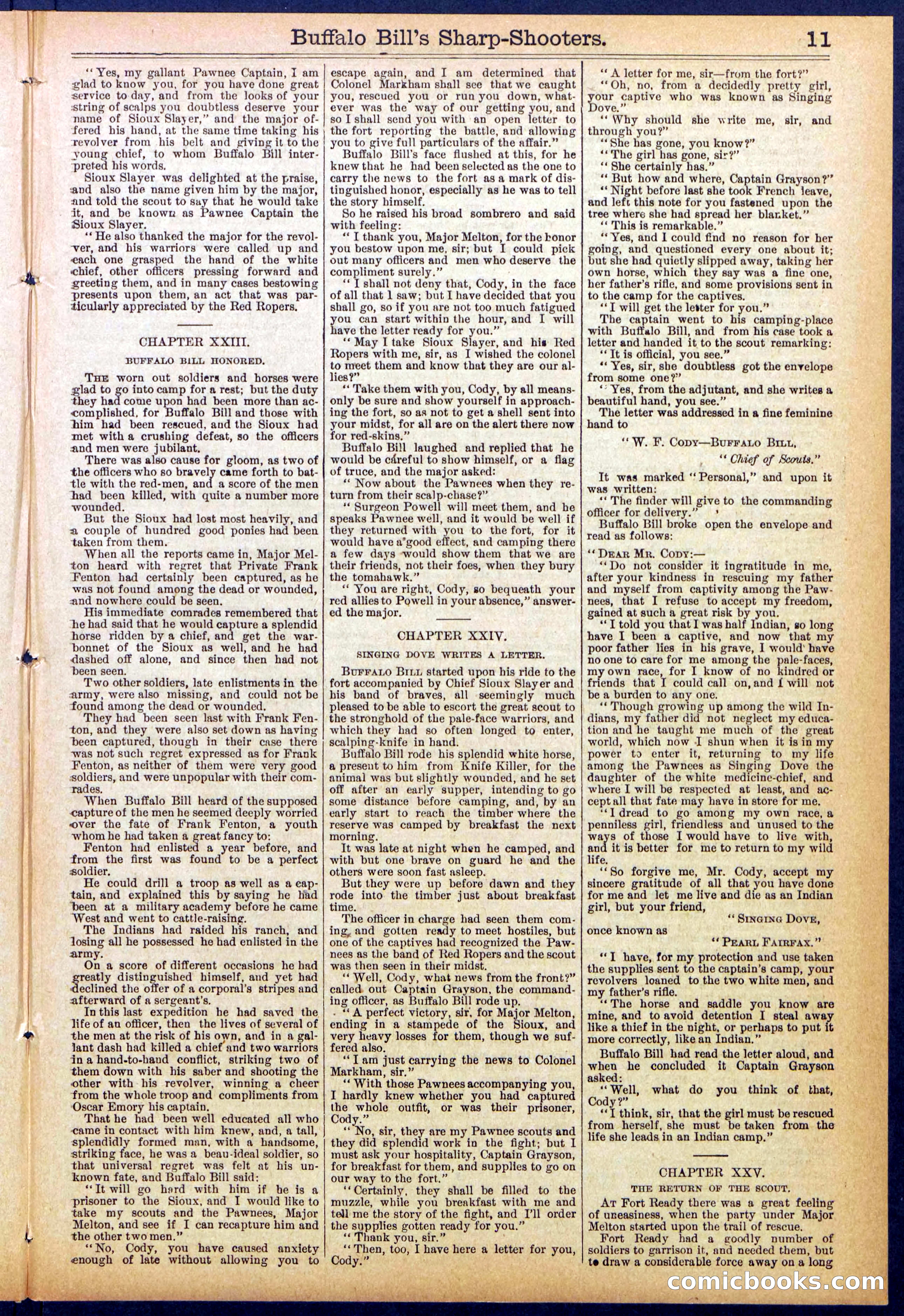 Beadle's Dime Library No. 826 — page 11 of 32