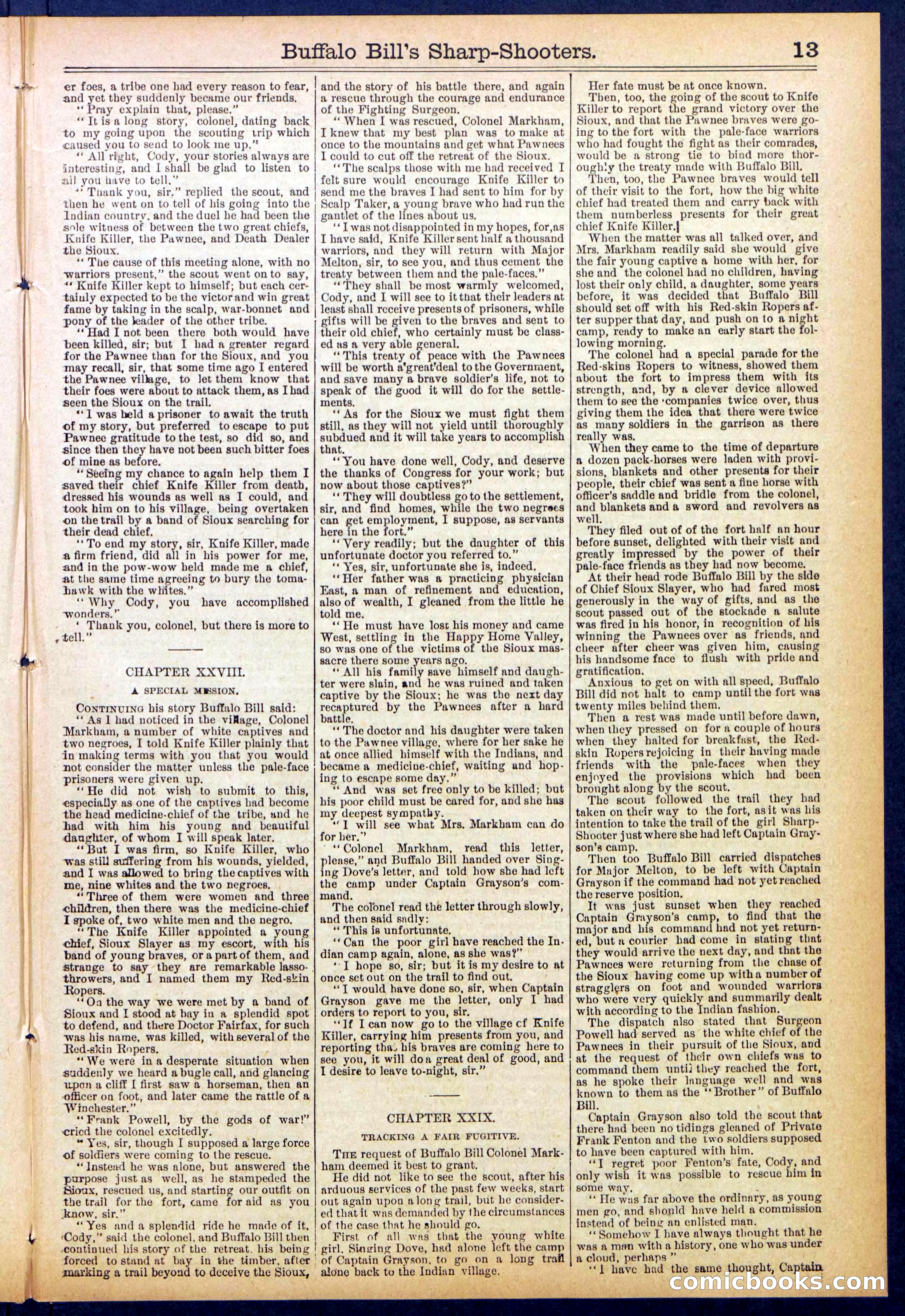 Beadle's Dime Library No. 826 — page 13 of 32