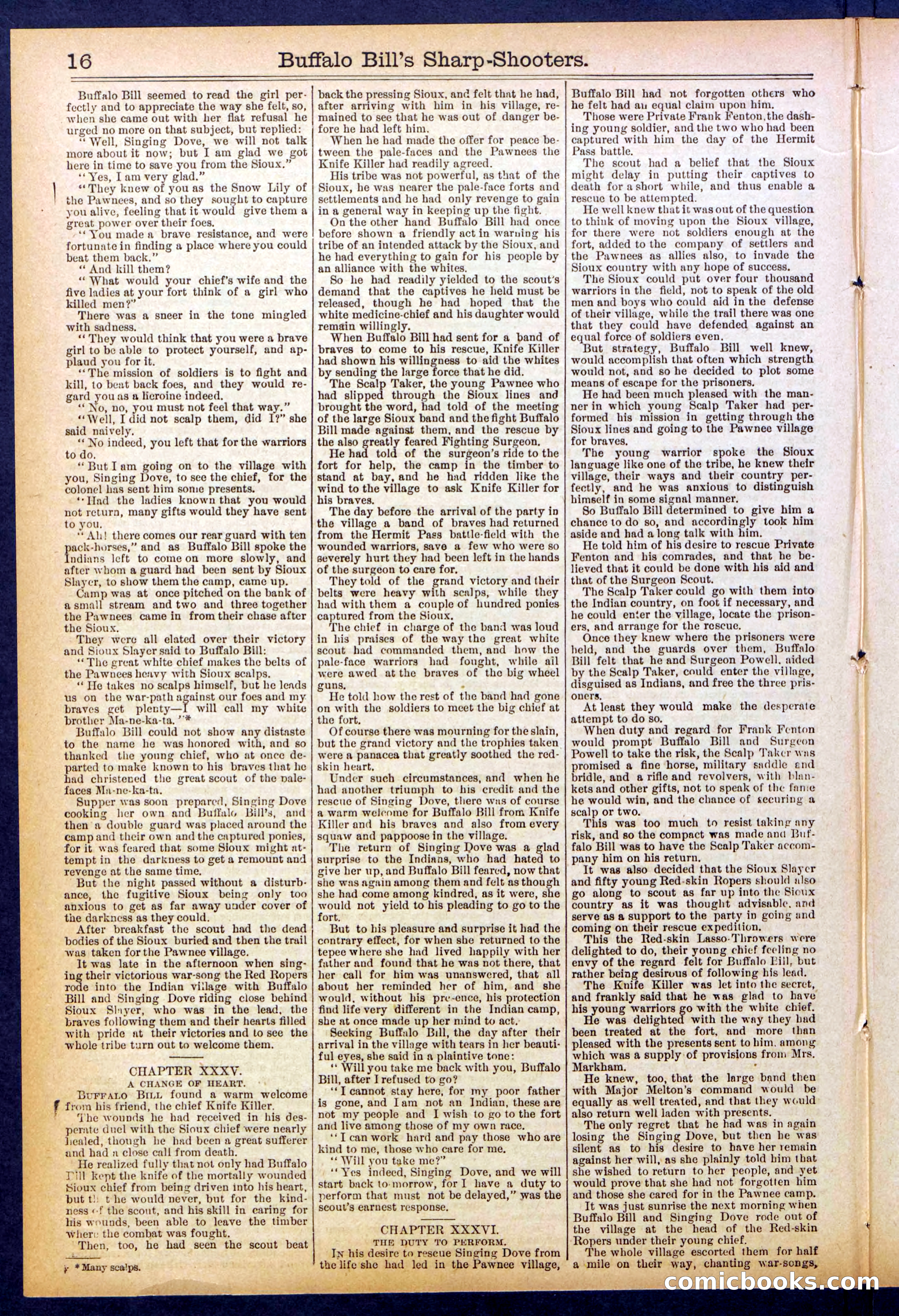 Beadle's Dime Library No. 826 — page 16 of 32