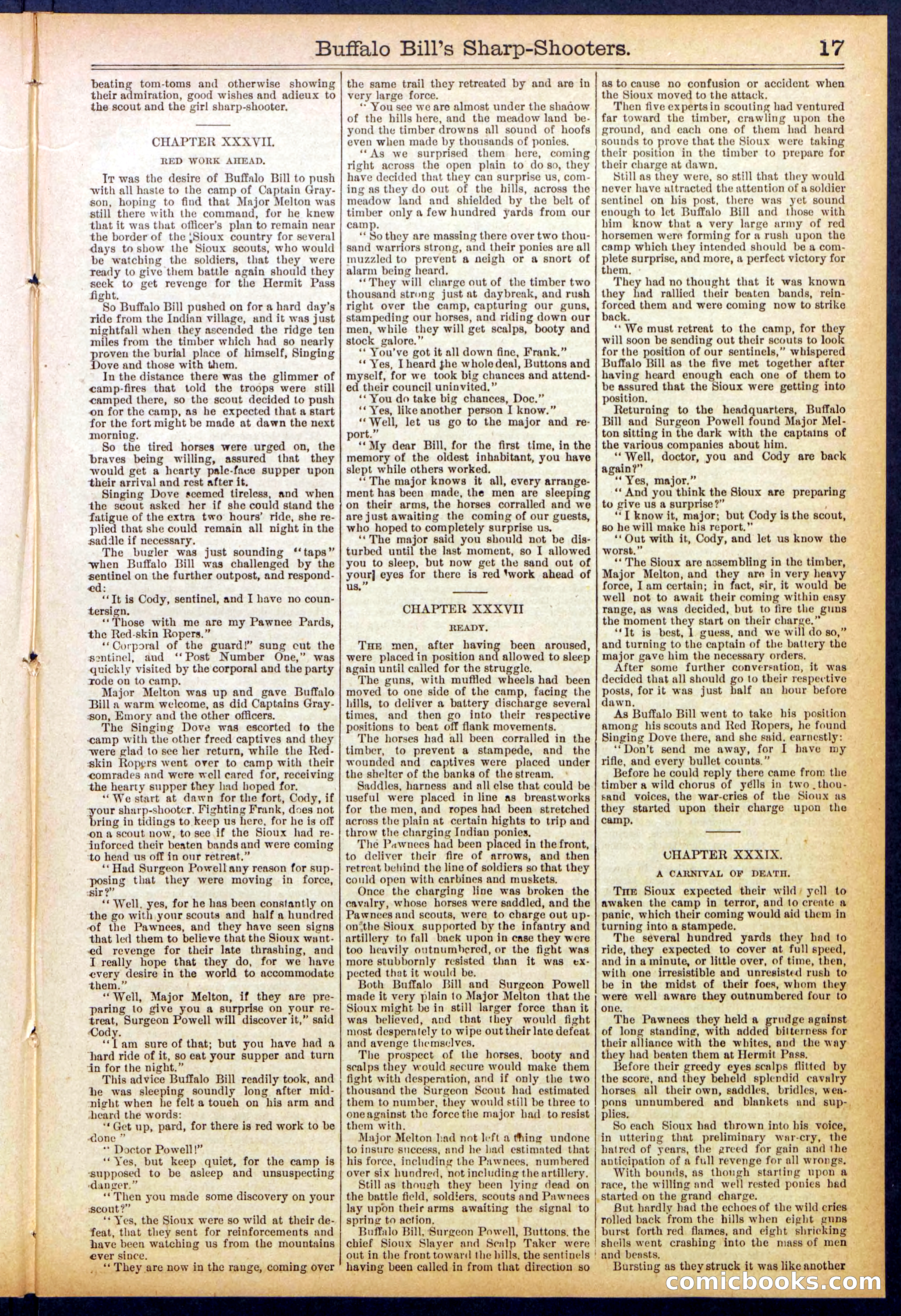 Beadle's Dime Library No. 826 — page 17 of 32