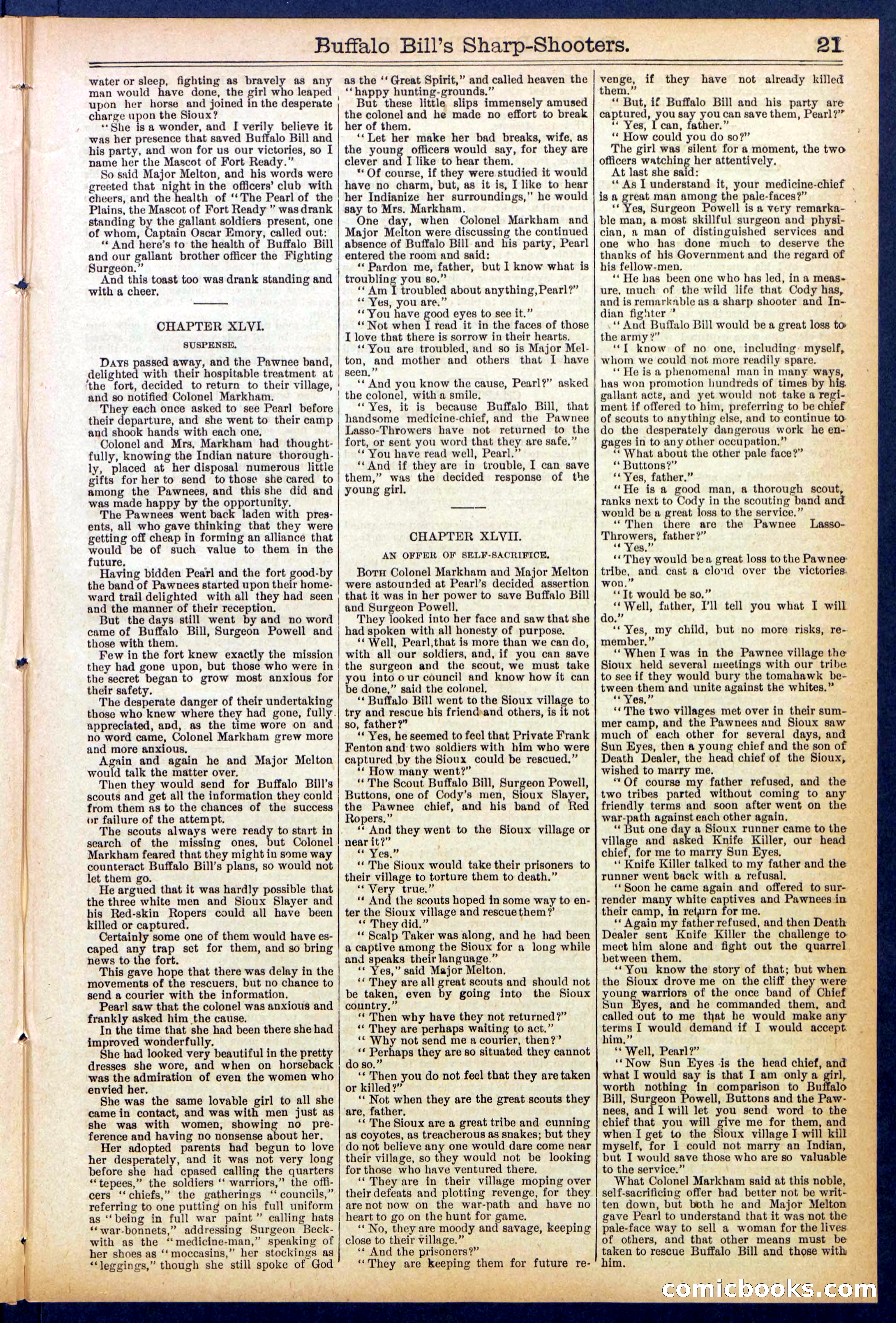 Beadle's Dime Library No. 826 — page 21 of 32