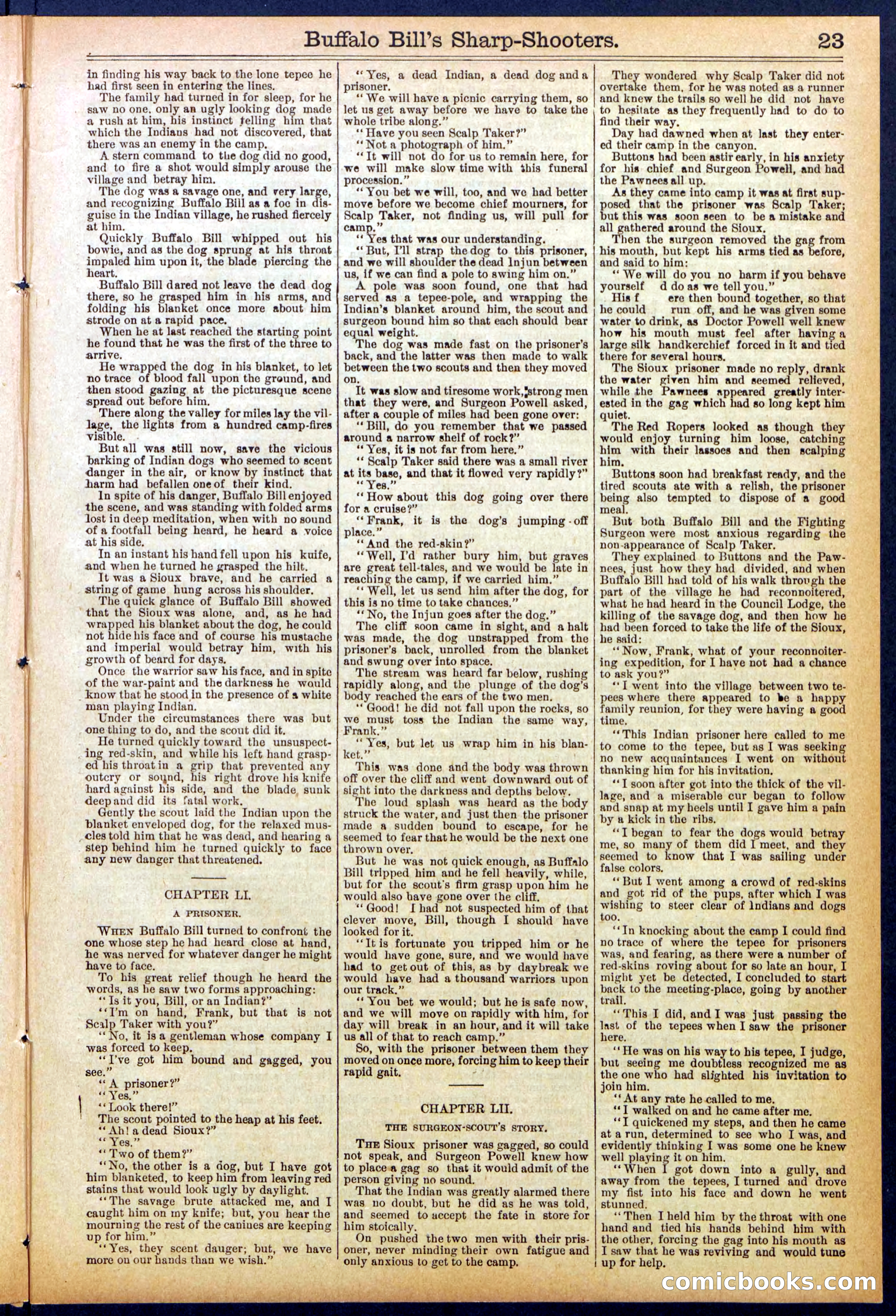 Beadle's Dime Library No. 826 — page 23 of 32