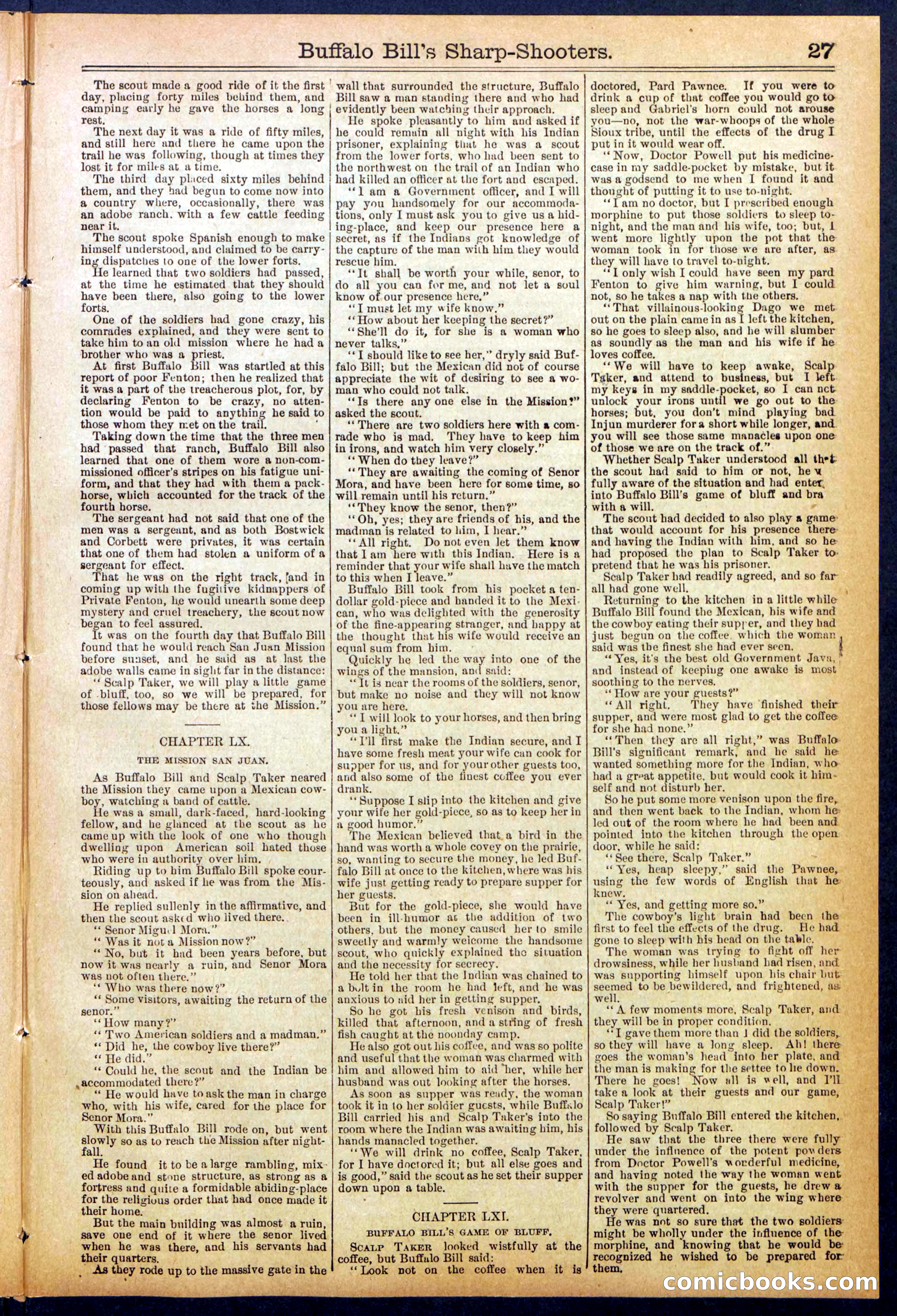 Beadle's Dime Library No. 826 — page 27 of 32