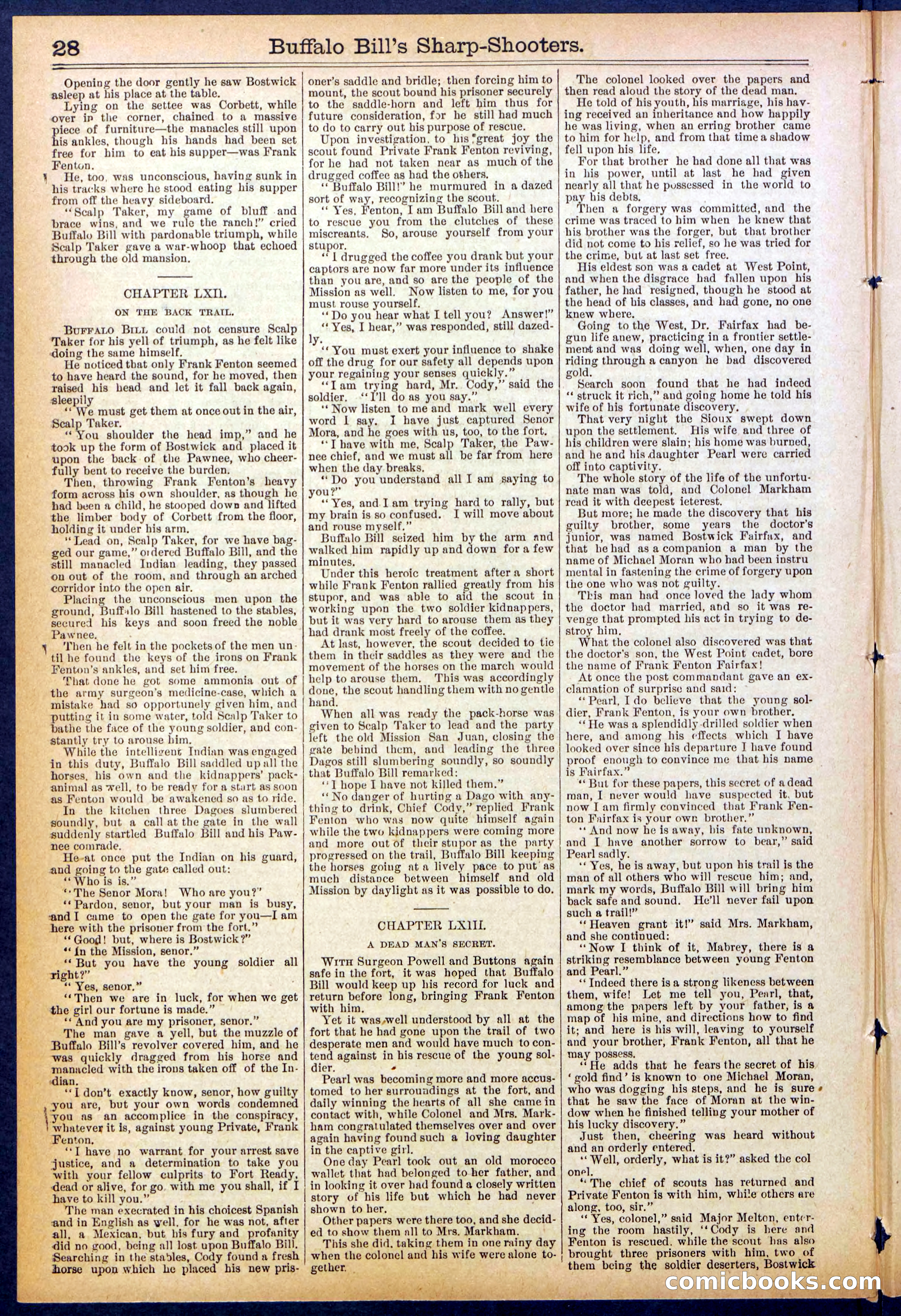 Beadle's Dime Library No. 826 — page 28 of 32