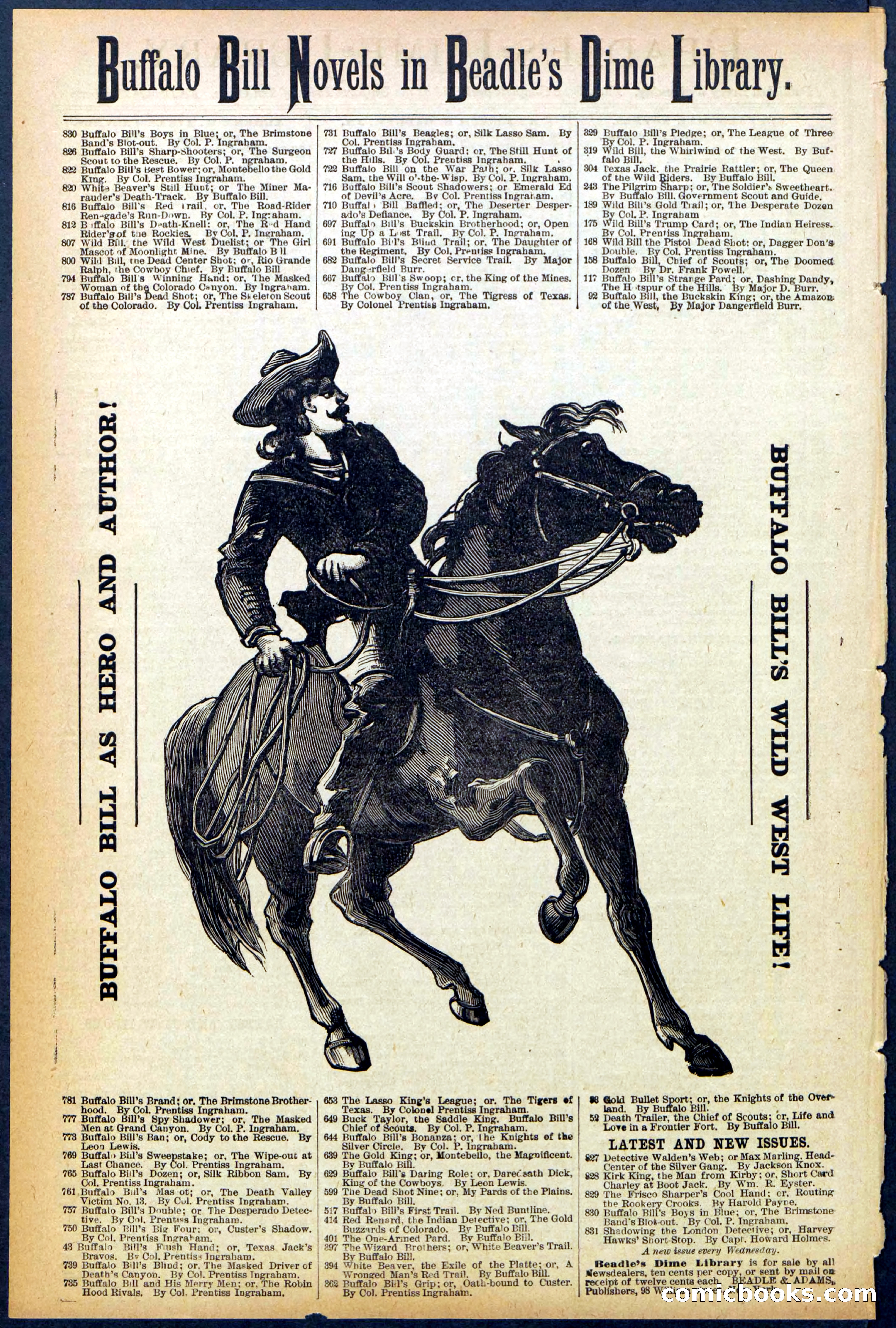 Beadle's Dime Library No. 826 — page 32 of 32