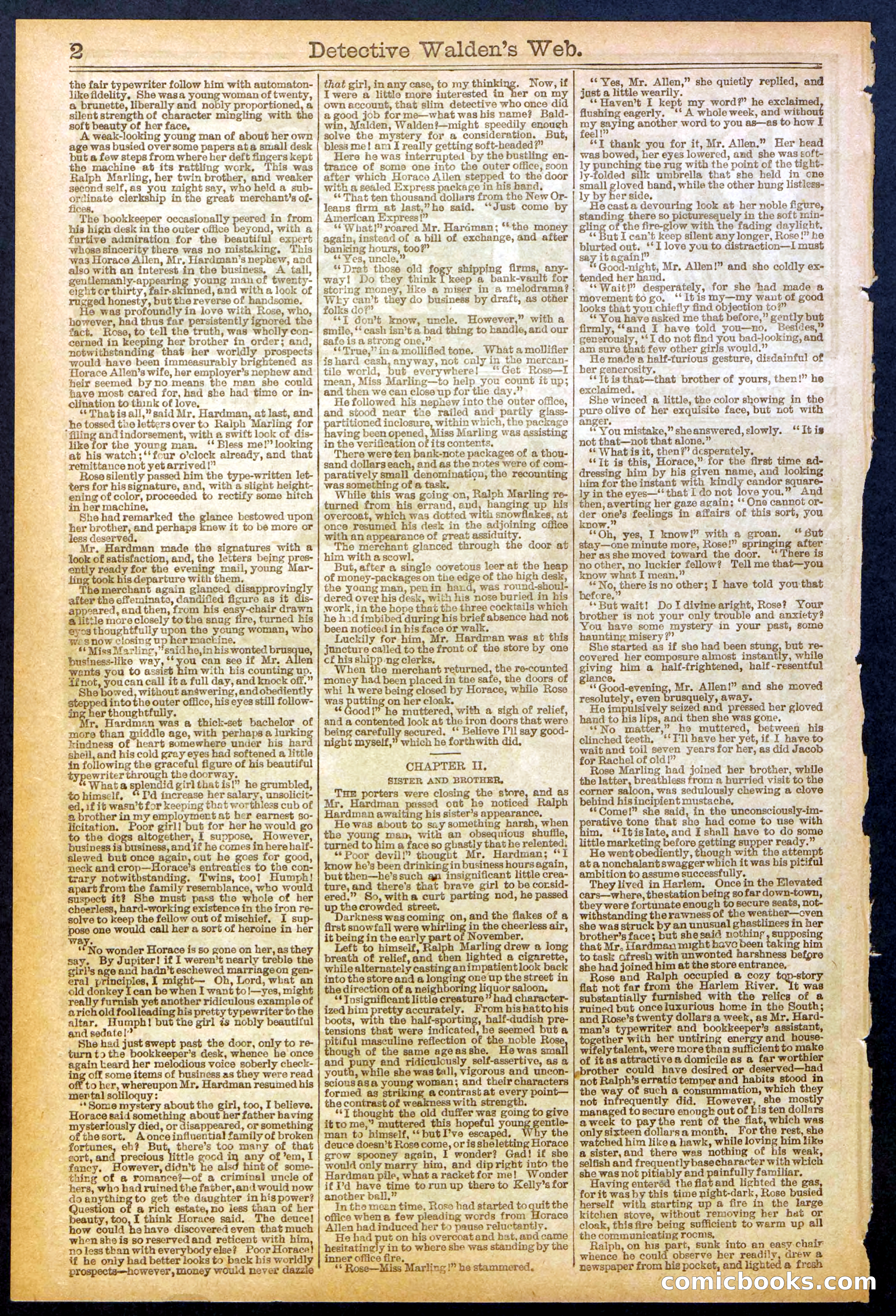 Beadle's Dime Library No. 827 — page 2 of 32