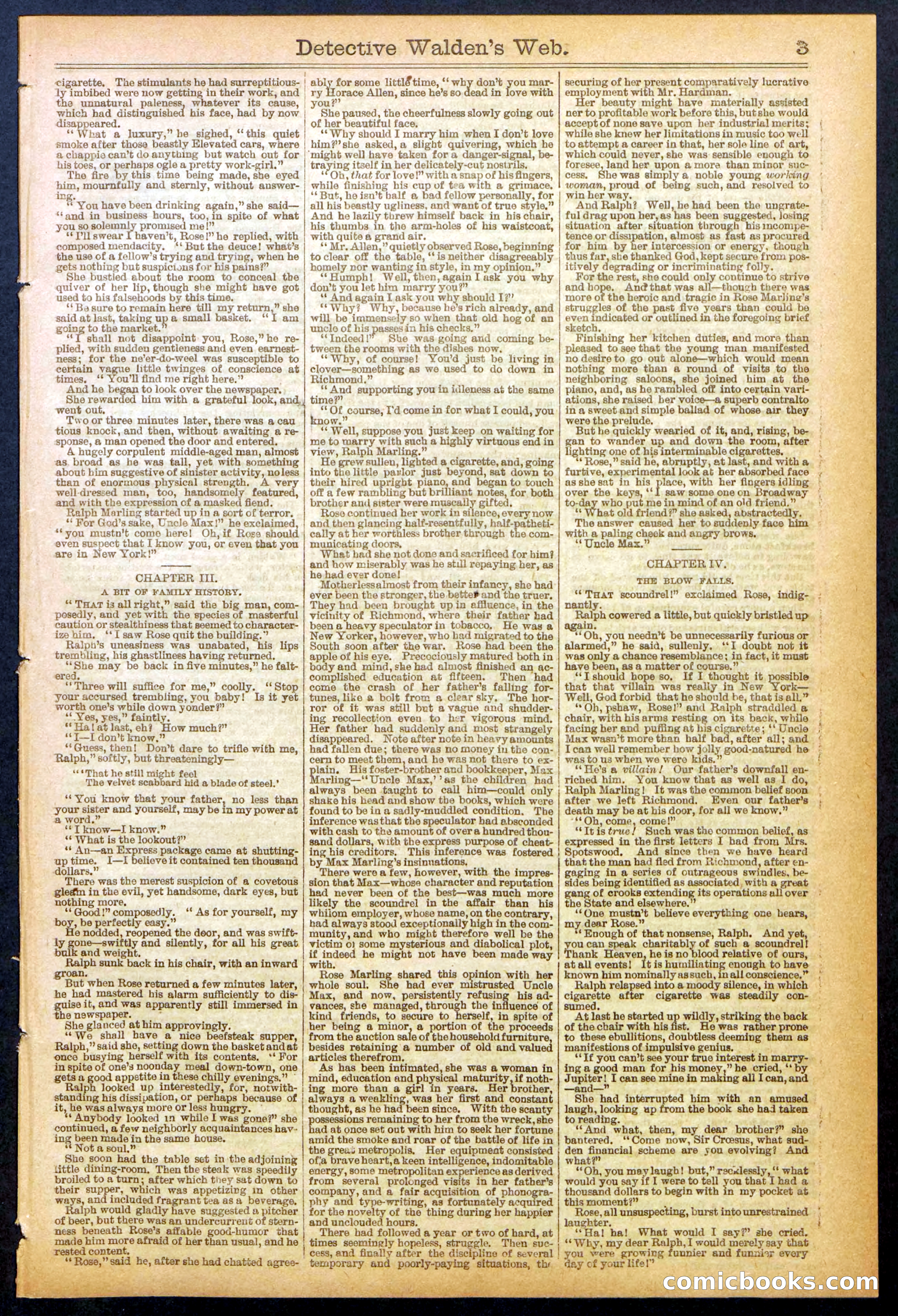 Beadle's Dime Library No. 827 — page 3 of 32