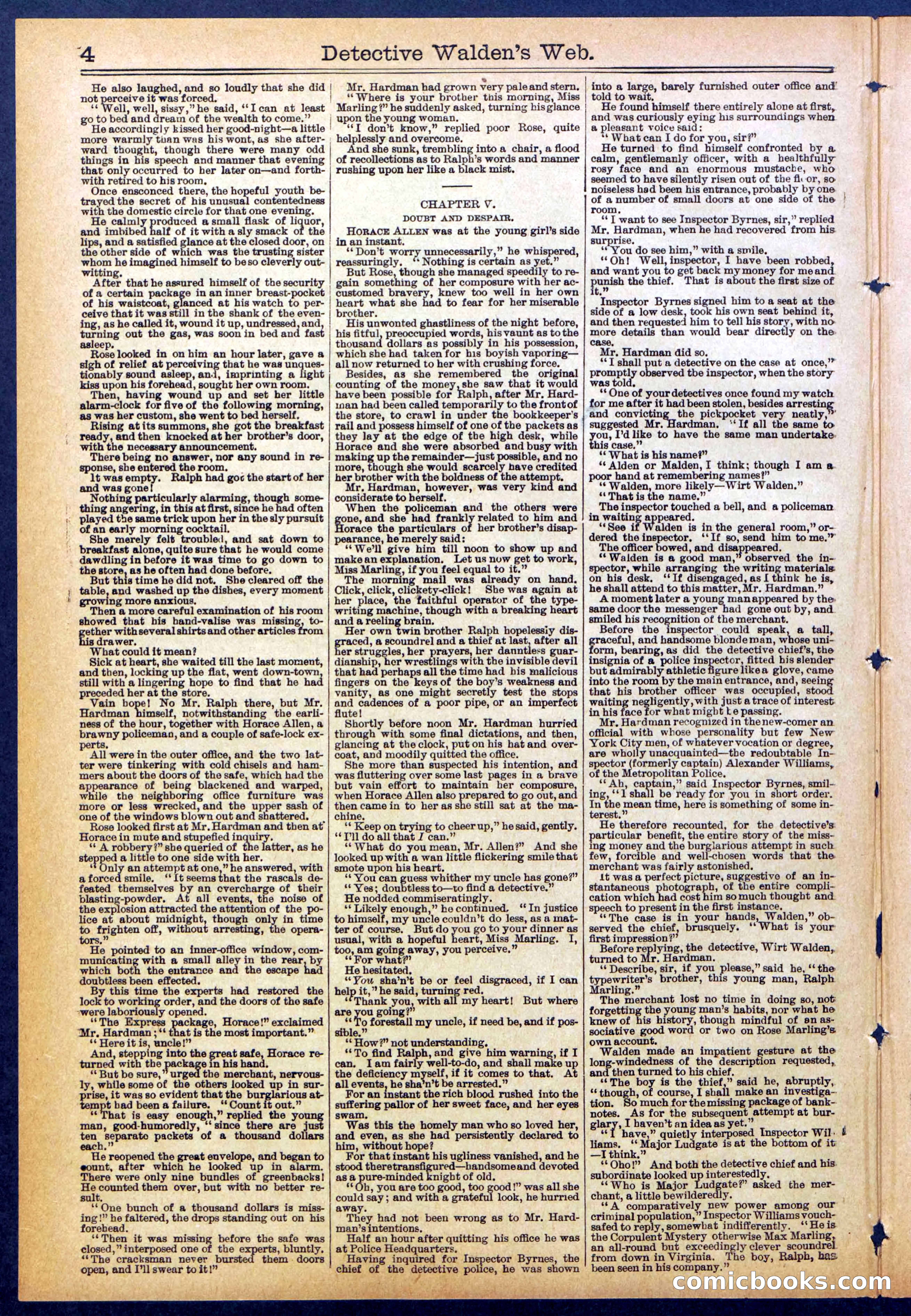 Beadle's Dime Library No. 827 — page 4 of 32