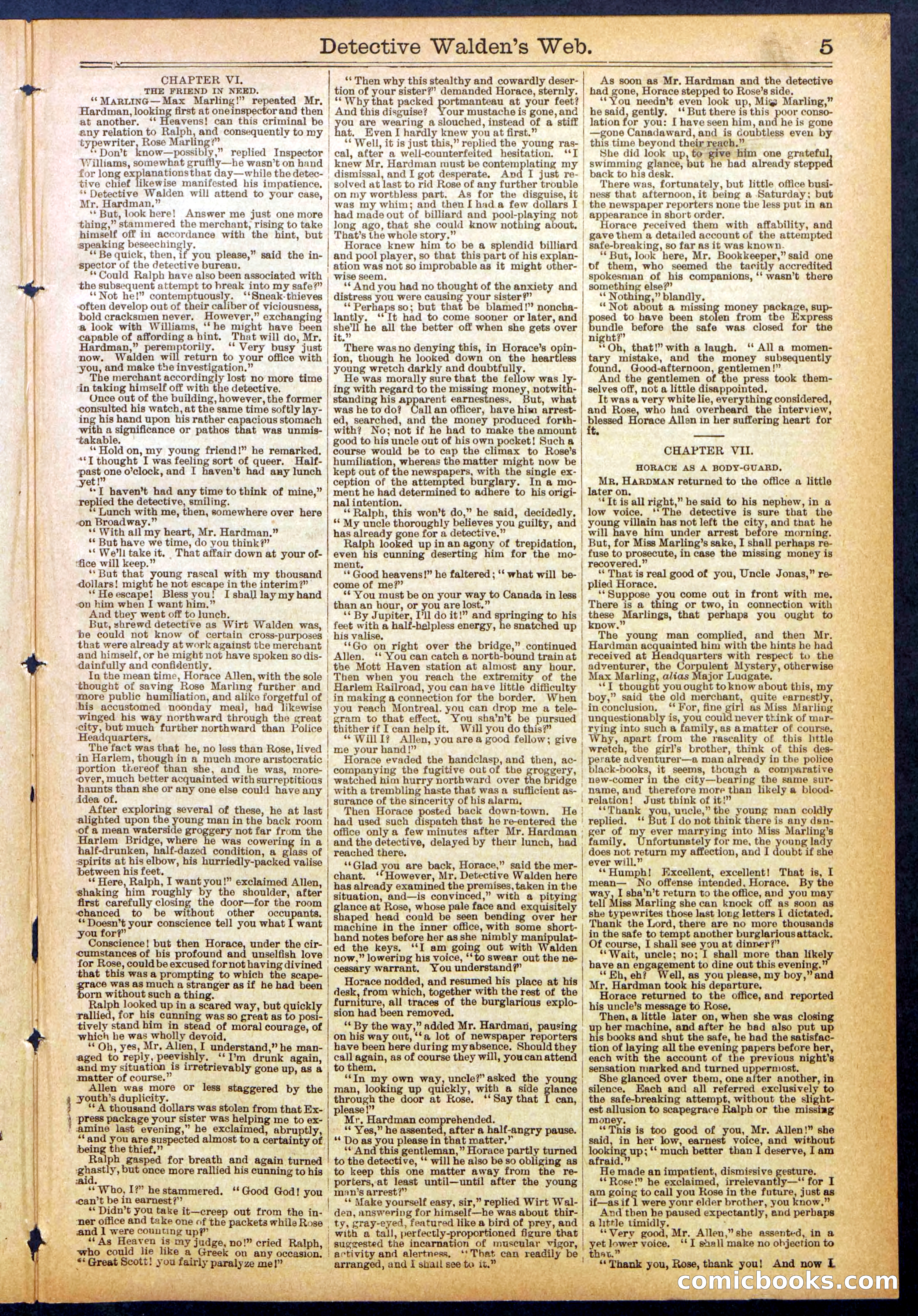 Beadle's Dime Library No. 827 — page 5 of 32