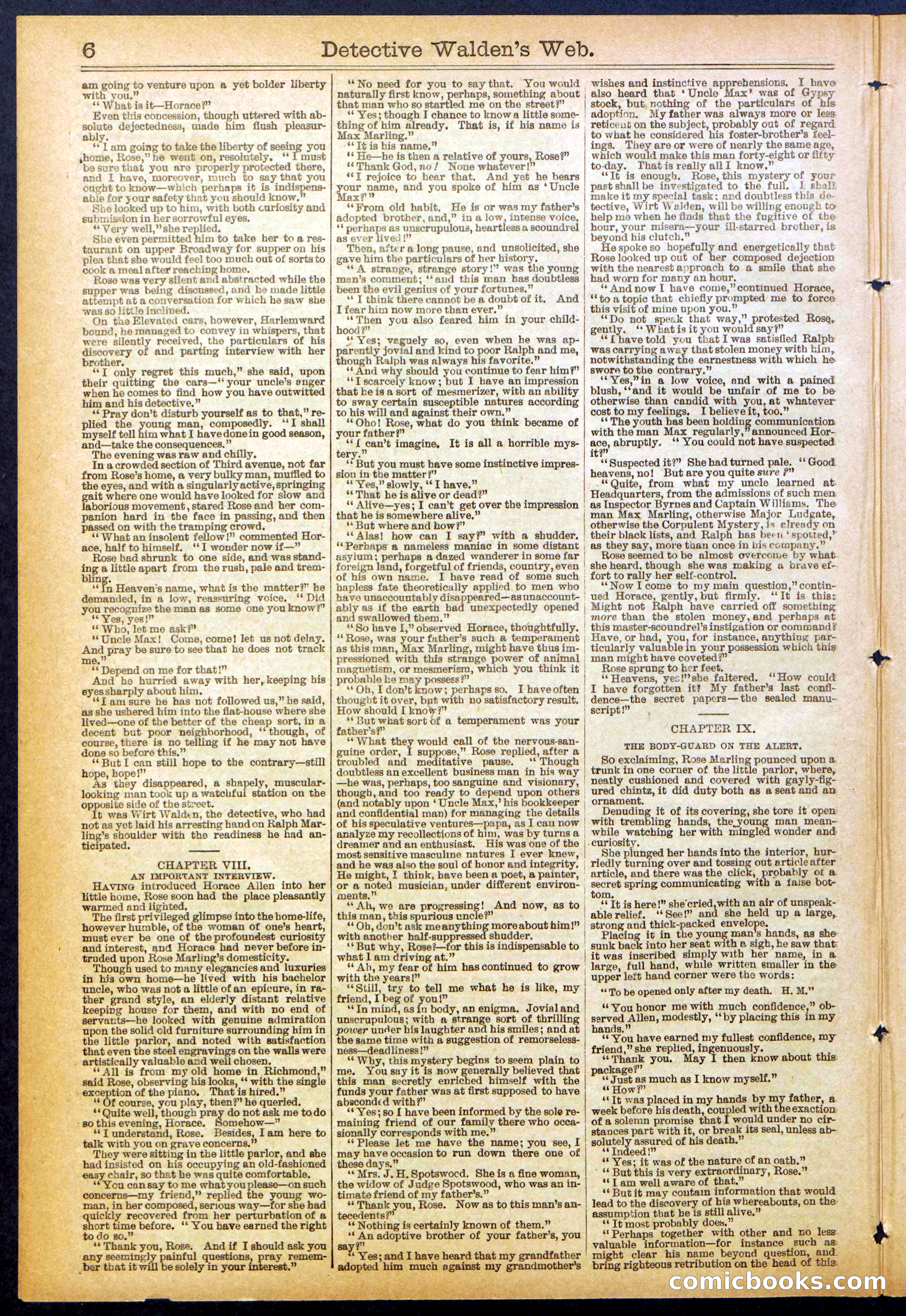 Beadle's Dime Library No. 827 — page 6 of 32