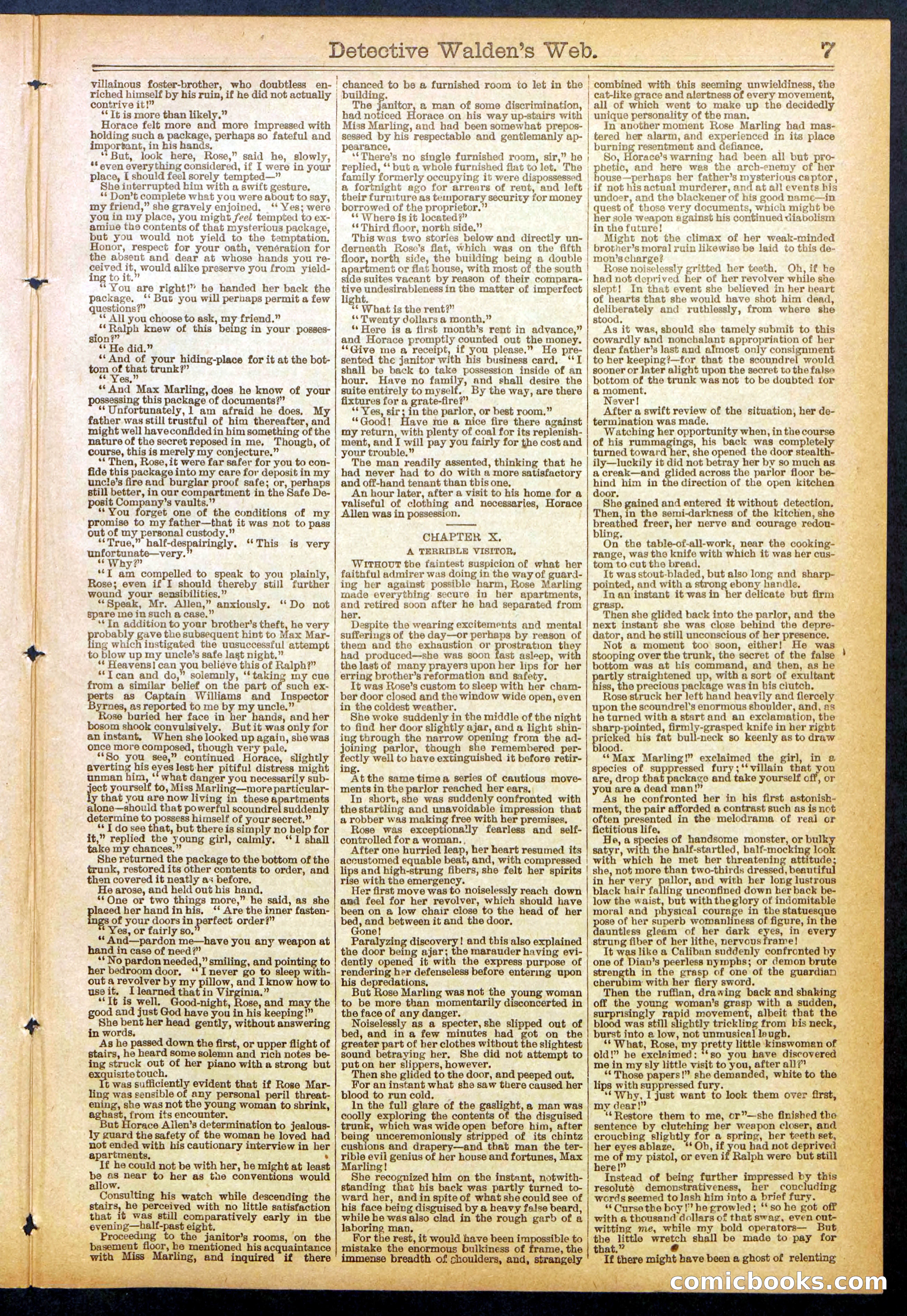 Beadle's Dime Library No. 827 — page 7 of 32