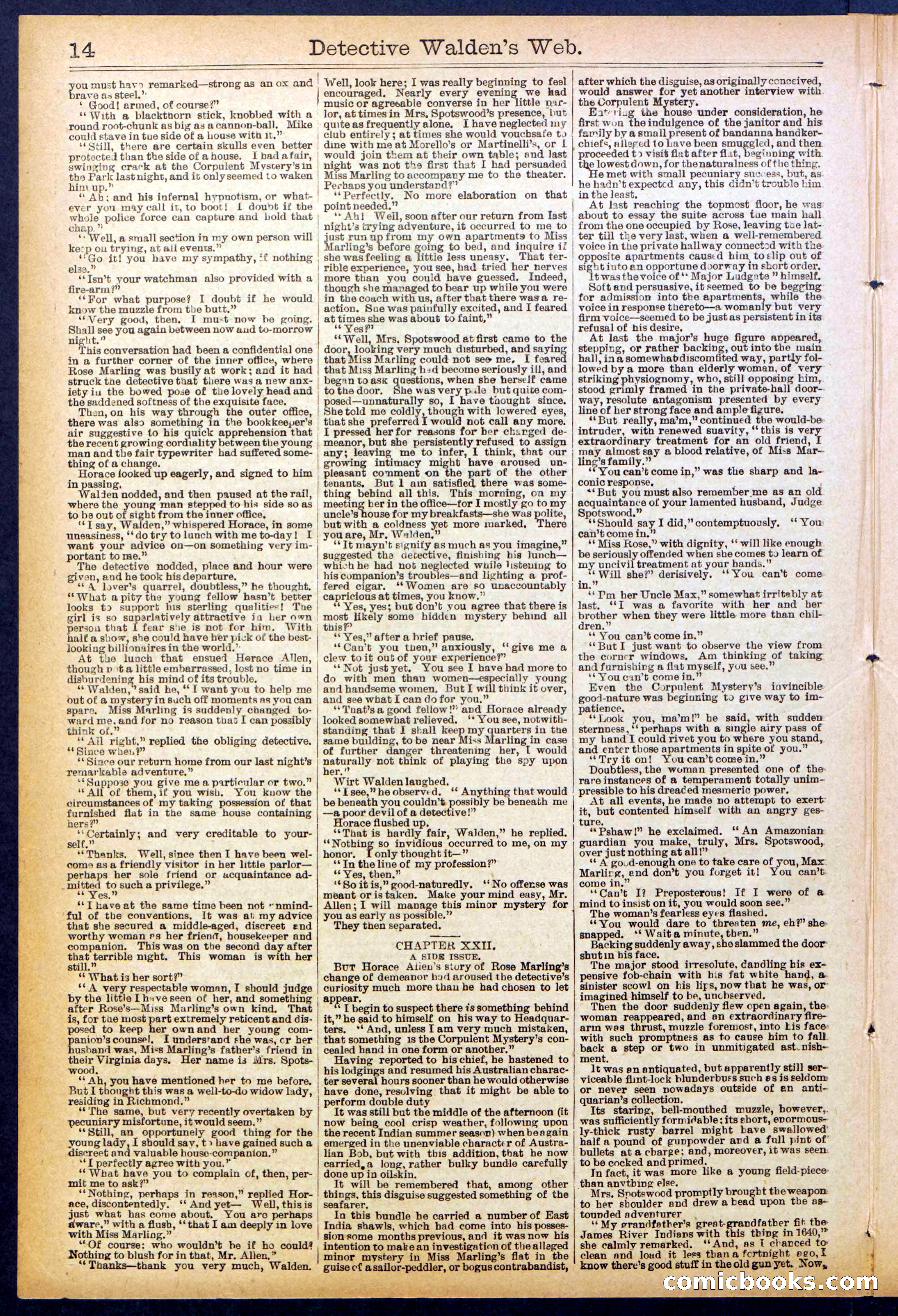 Beadle's Dime Library No. 827 — page 14 of 32
